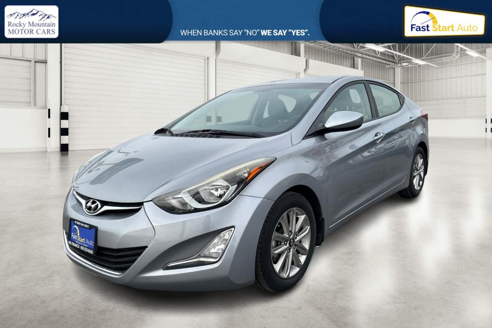2015 Silver Hyundai Elantra Limited (5NPDH4AE9FH) with an 1.8L L4 DOHC 16V engine, 6-Speed Automatic transmission, located at 7755 State Street, Midvale, UT, 84047, (801) 753-9063, 40.610329, -111.892159 - Photo#8