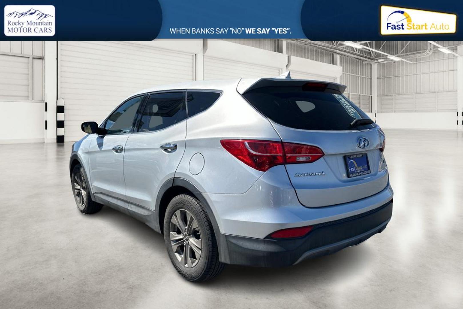 2015 Silver Hyundai Santa Fe Sport 2.4 FWD (5XYZT3LB1FG) with an 2.4L L4 DOHC 16V engine, 6-Speed Automatic transmission, located at 7755 State Street, Midvale, UT, 84047, (801) 753-9063, 40.610329, -111.892159 - Photo#5