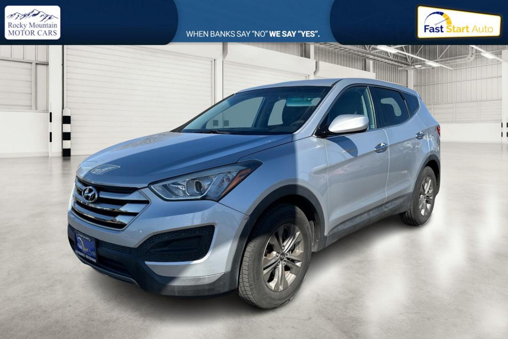2015 Silver Hyundai Santa Fe Sport 2.4 FWD (5XYZT3LB1FG) with an 2.4L L4 DOHC 16V engine, 6-Speed Automatic transmission, located at 7755 State Street, Midvale, UT, 84047, (801) 753-9063, 40.610329, -111.892159 - Photo#8