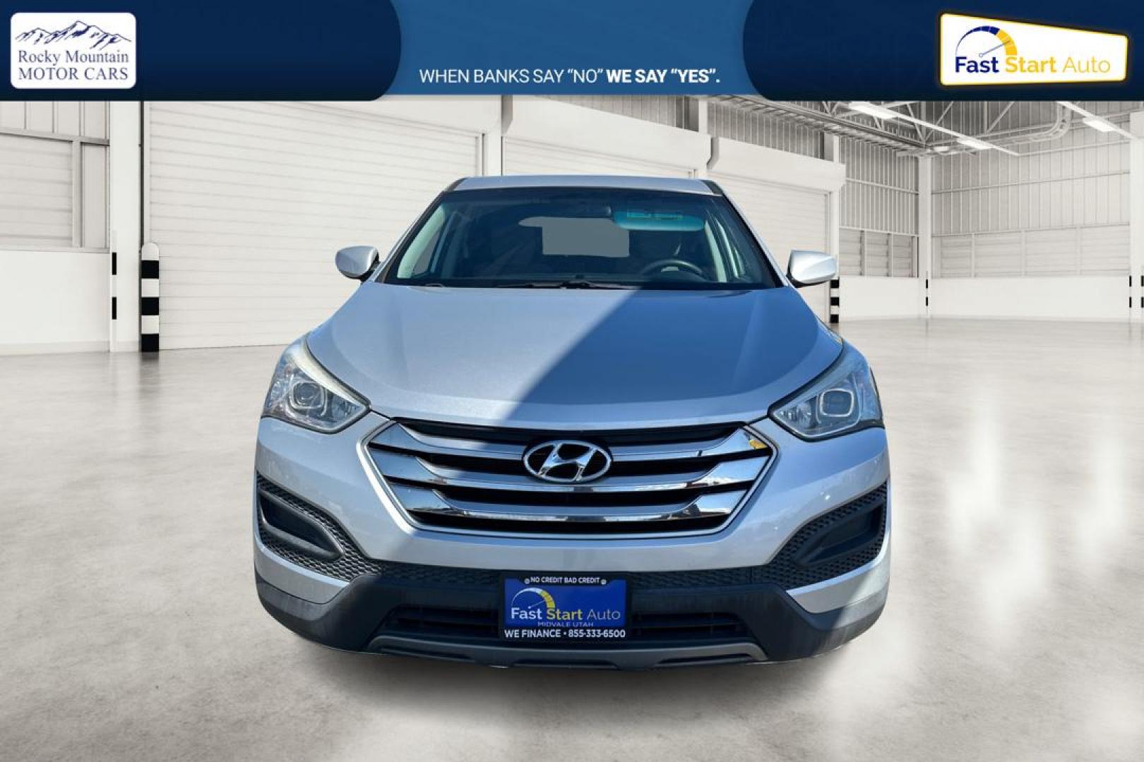 2015 Silver Hyundai Santa Fe Sport 2.4 FWD (5XYZT3LB1FG) with an 2.4L L4 DOHC 16V engine, 6-Speed Automatic transmission, located at 7755 State Street, Midvale, UT, 84047, (801) 753-9063, 40.610329, -111.892159 - Photo#9