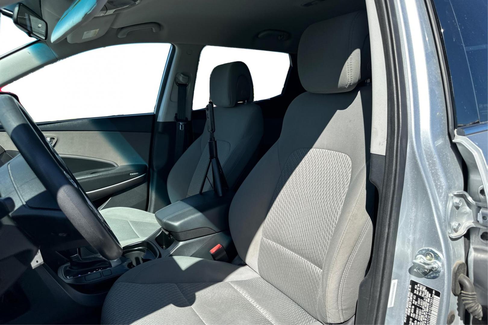 2015 Silver Hyundai Santa Fe Sport 2.4 FWD (5XYZT3LB1FG) with an 2.4L L4 DOHC 16V engine, 6-Speed Automatic transmission, located at 7755 State Street, Midvale, UT, 84047, (801) 753-9063, 40.610329, -111.892159 - Photo#14