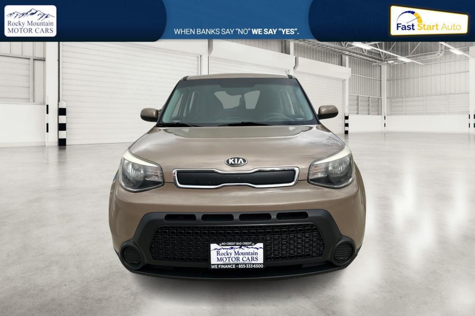 2015 Brown Kia Soul Base (KNDJN2A26F7) with an 1.6L L4 DOHC 16V engine, Auto, 6-Spd Sportmatic transmission, located at 7755 State Street, Midvale, UT, 84047, (801) 753-9063, 40.610329, -111.892159 - Photo#9