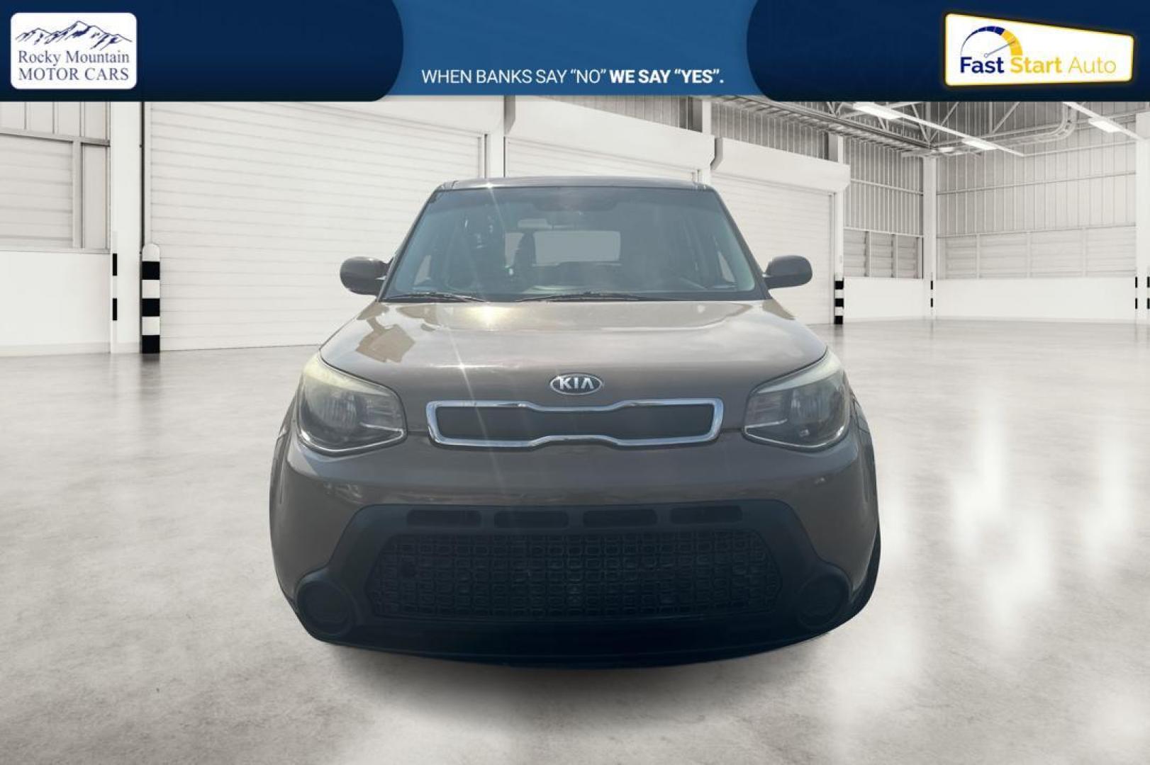 2015 Tan Kia Soul Base (KNDJN2A28F7) with an 1.6L L4 DOHC 16V engine, Manual, 6-Spd transmission, located at 7755 State Street, Midvale, UT, 84047, (801) 753-9063, 40.610329, -111.892159 - Photo#9