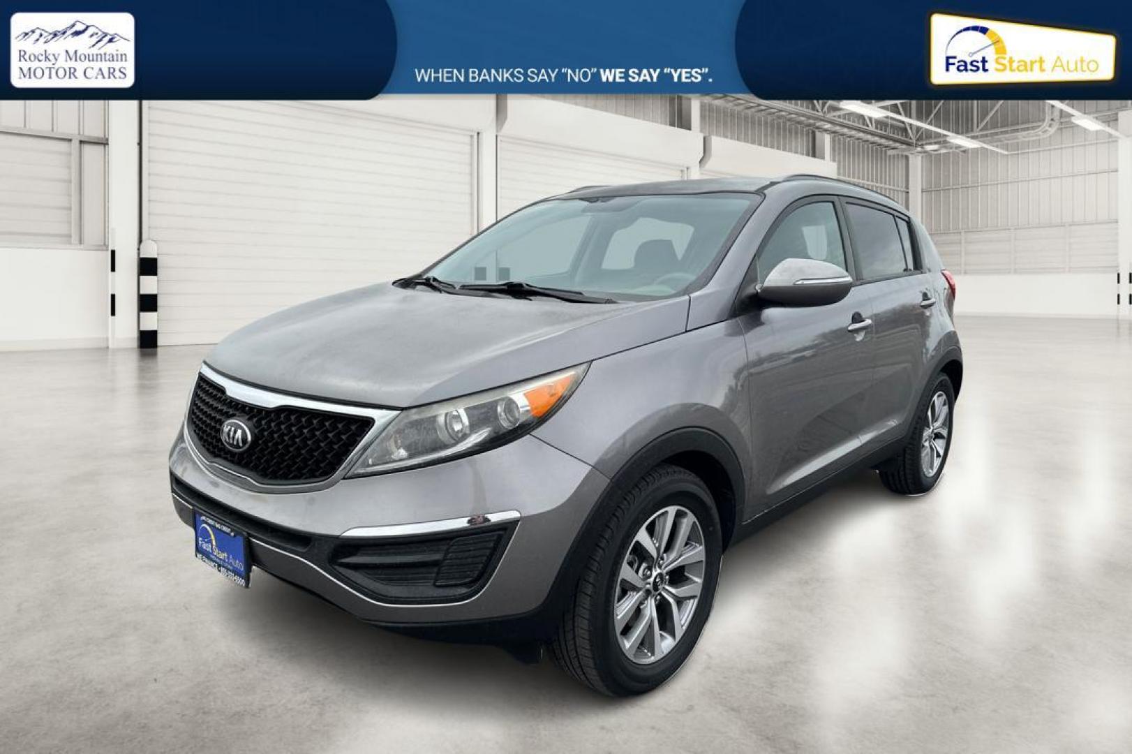 2015 Silver Kia Sportage LX FWD (KNDPB3AC7F7) with an 2.4L V6 DOHC 24V engine, 6-Speed Automatic transmission, located at 7755 State Street, Midvale, UT, 84047, (801) 753-9063, 40.610329, -111.892159 - Photo#8