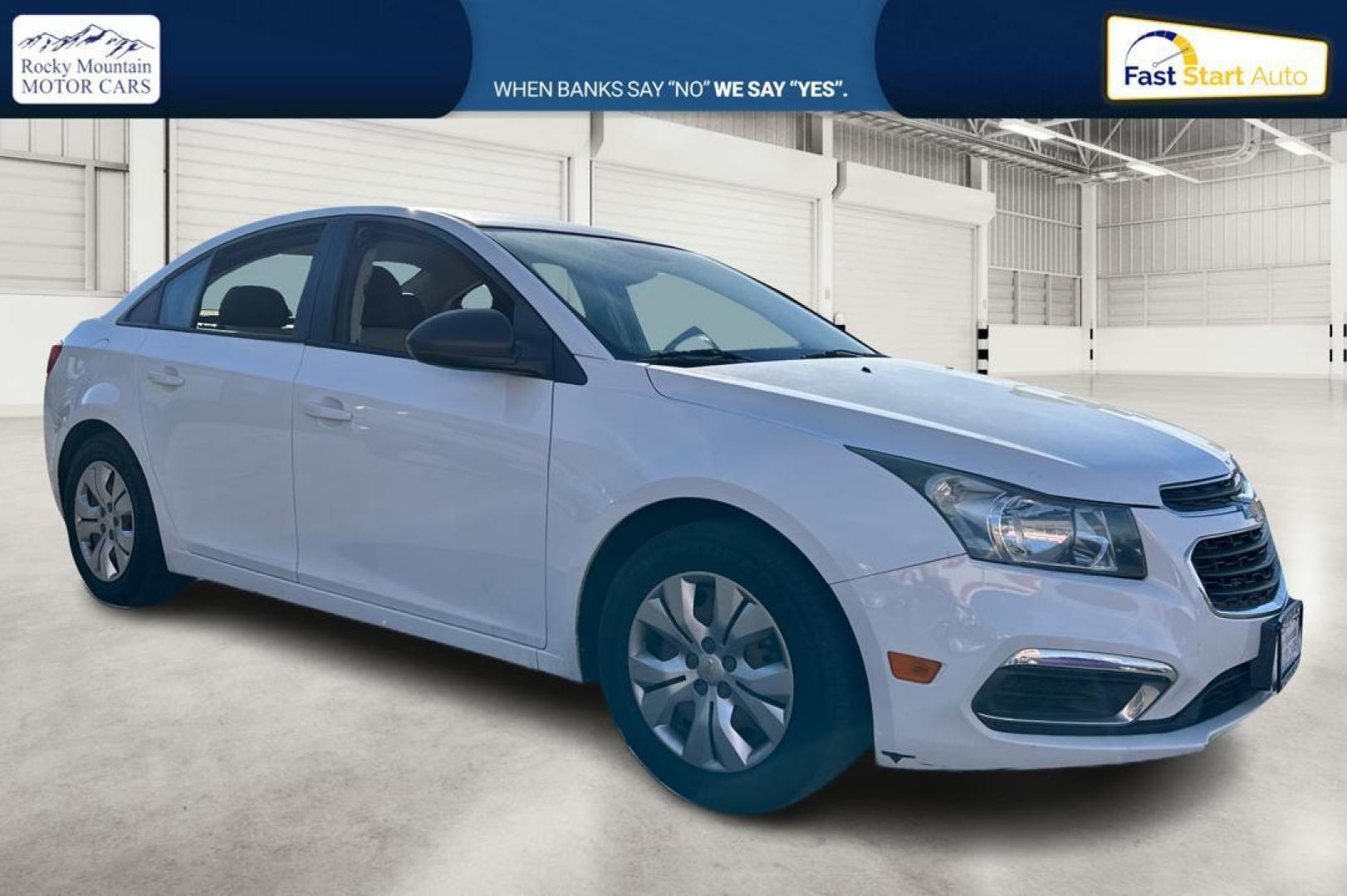 2016 White Chevrolet Cruze Limited LS Auto (1G1PC5SG5G7) with an 1.8L L4 DOHC 16V FFV engine, 6A transmission, located at 7755 State Street, Midvale, UT, 84047, (801) 753-9063, 40.610329, -111.892159 - Photo#0
