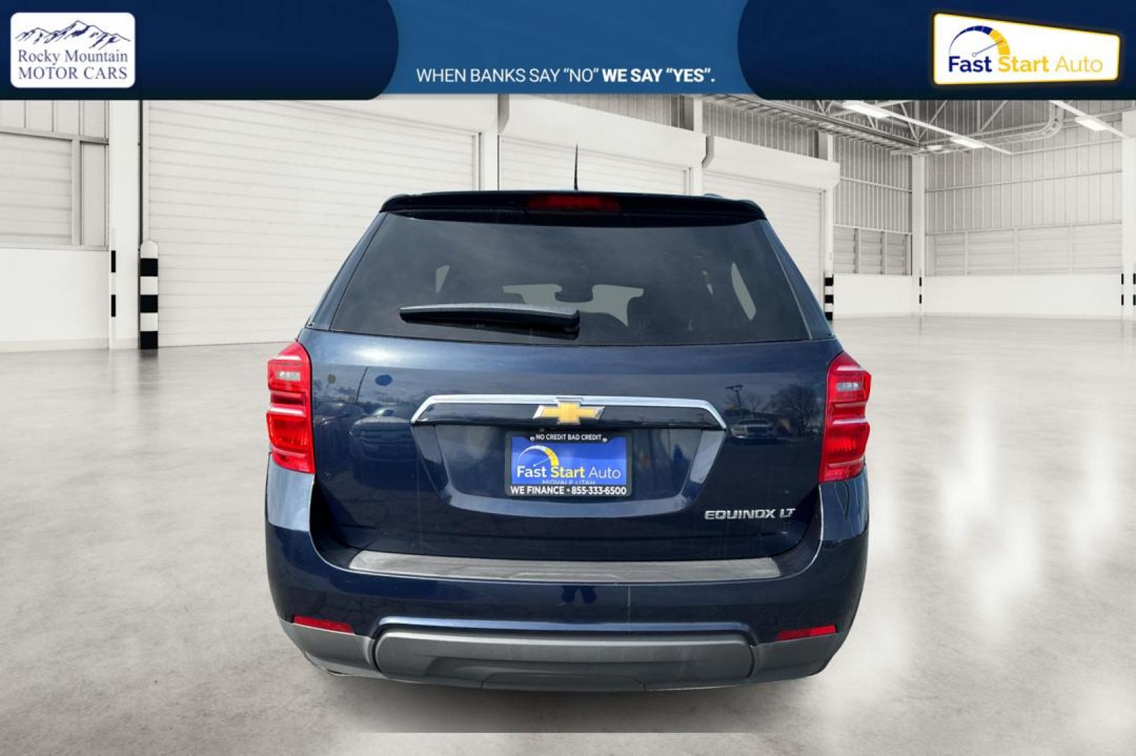 2016 Blue Chevrolet Equinox LT 2WD (2GNALCEK7G1) with an 2.4L L4 DOHC 16V FFV engine, 6A transmission, located at 7755 State Street, Midvale, UT, 84047, (801) 753-9063, 40.610329, -111.892159 - Photo#4