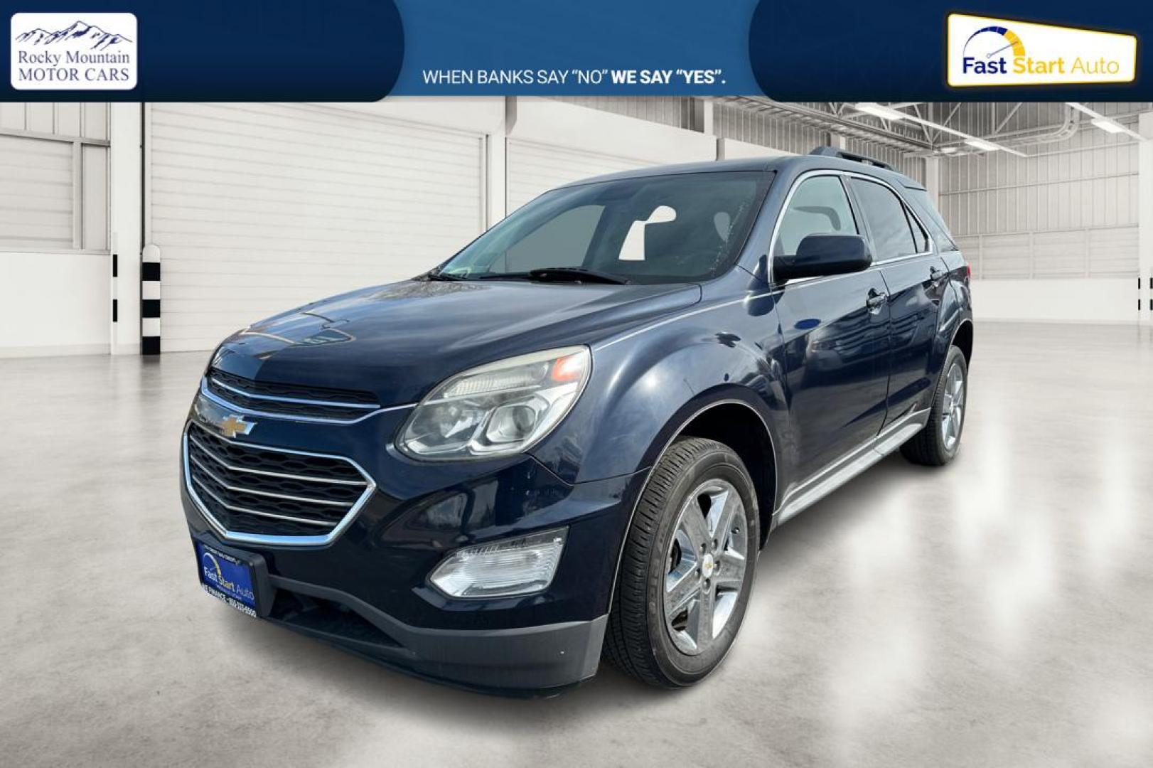 2016 Blue Chevrolet Equinox LT 2WD (2GNALCEK7G1) with an 2.4L L4 DOHC 16V FFV engine, 6A transmission, located at 7755 State Street, Midvale, UT, 84047, (801) 753-9063, 40.610329, -111.892159 - Photo#8