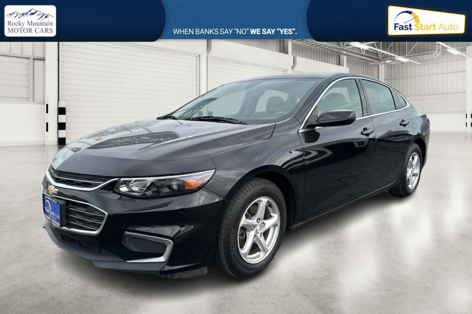2016 Black Chevrolet Malibu LS (1G1ZB5ST6GF) with an 1.5L L4 DOHC 16V engine, 6A transmission, located at 7755 State Street, Midvale, UT, 84047, (801) 753-9063, 40.610329, -111.892159 - Photo#8