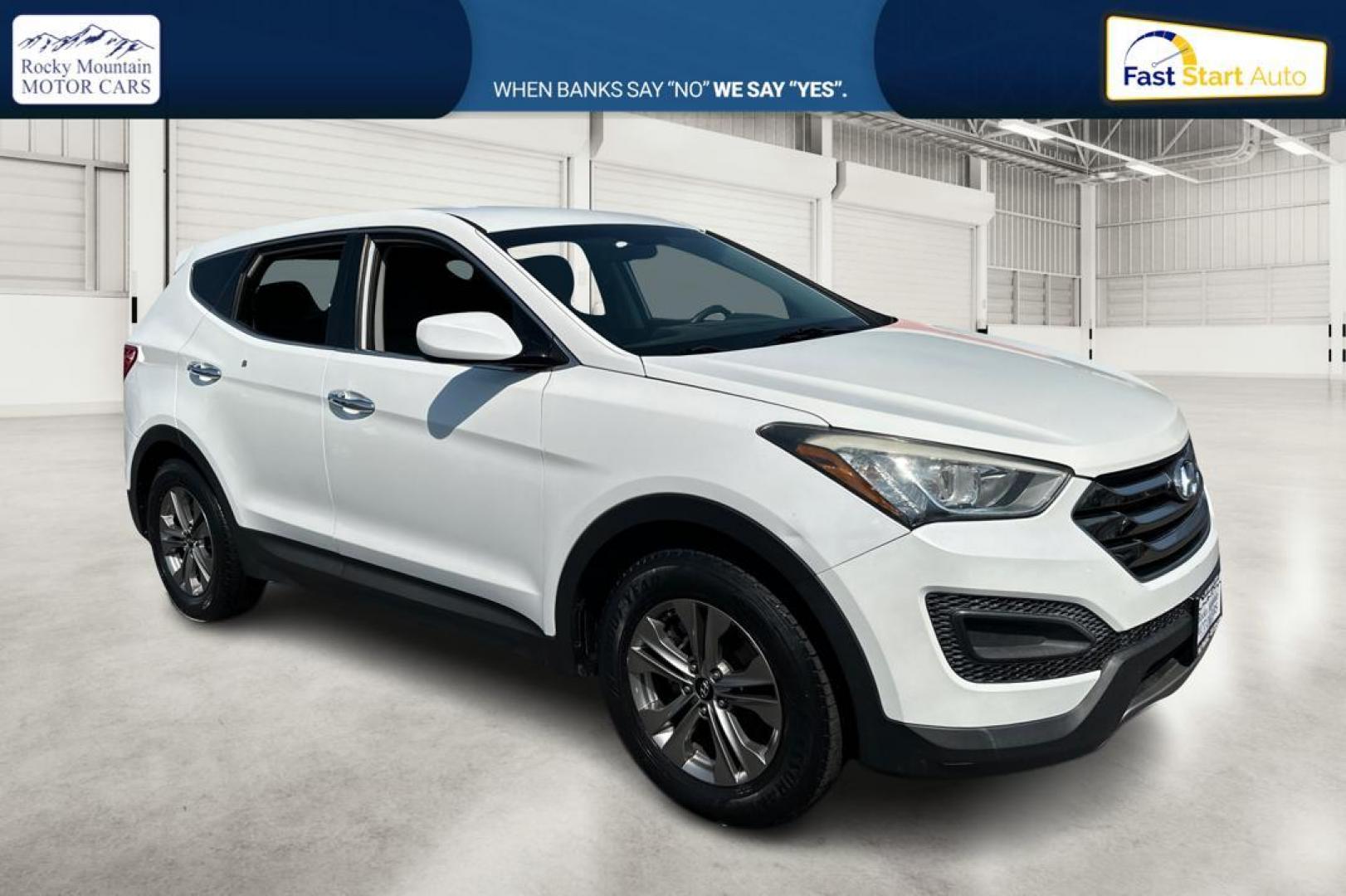2016 White Hyundai Santa Fe Sport 2.4 FWD (5XYZT3LB3GG) with an 2.4L L4 DOHC 16V engine, 6-Speed Automatic transmission, located at 7755 State Street, Midvale, UT, 84047, (801) 753-9063, 40.610329, -111.892159 - Photo#0