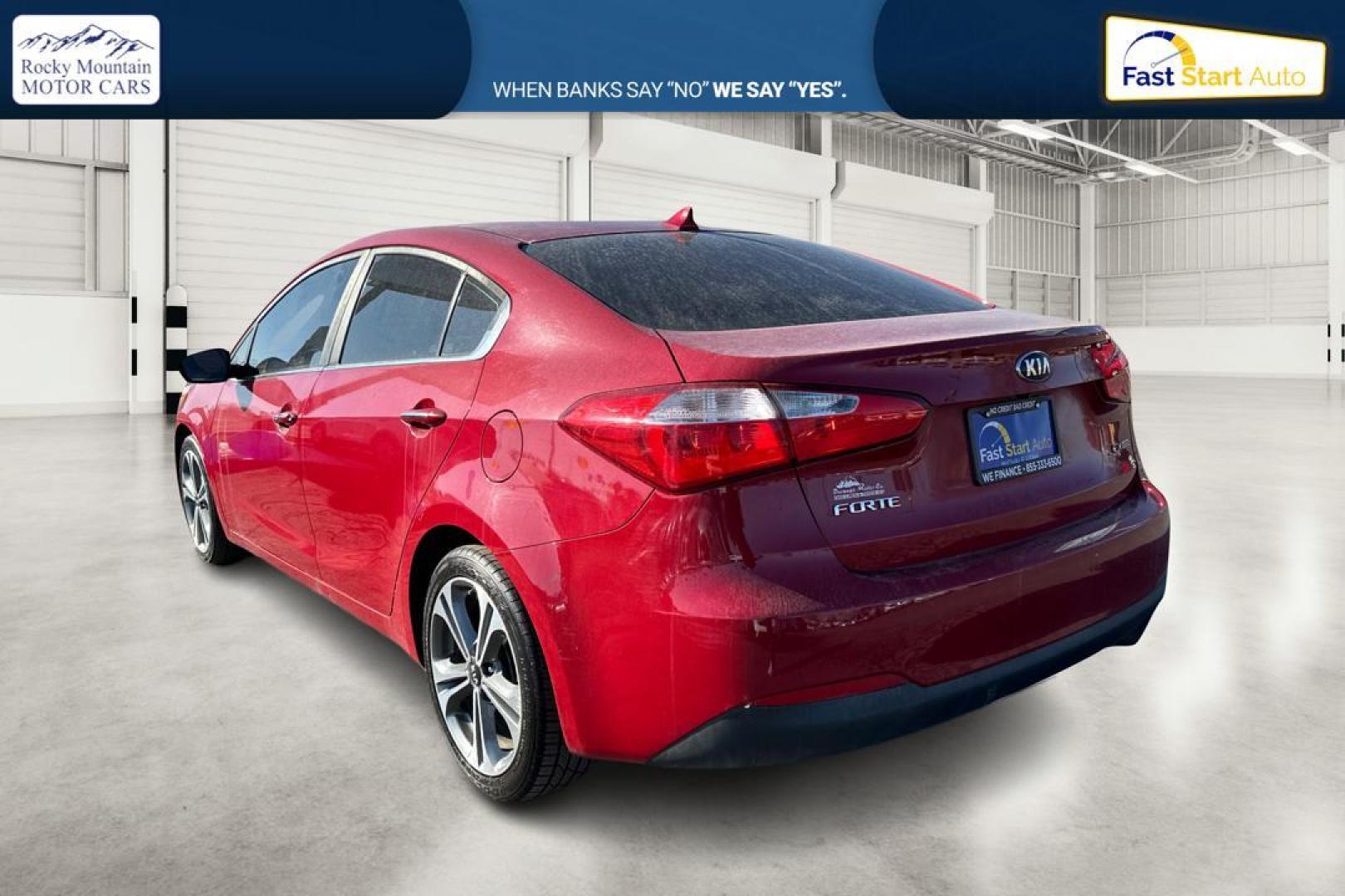 2016 Red Kia Forte EX (KNAFZ4A84G5) with an 2.0L L4 DOHC 16V engine, 6A transmission, located at 7755 State Street, Midvale, UT, 84047, (801) 753-9063, 40.610329, -111.892159 - Photo#5