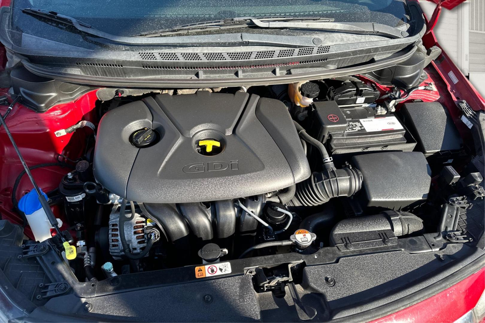 2016 Red Kia Forte EX (KNAFZ4A84G5) with an 2.0L L4 DOHC 16V engine, 6A transmission, located at 7755 State Street, Midvale, UT, 84047, (801) 753-9063, 40.610329, -111.892159 - Photo#10