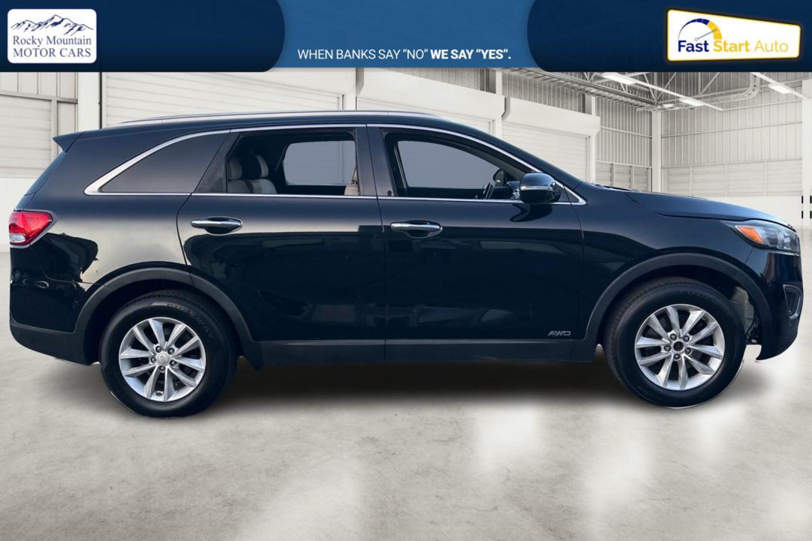 2016 Black Kia Sorento LX AWD (5XYPGDA38GG) with an 2.4L L4 DOHC 16V engine, 6-Speed Automatic transmission, located at 767 S State Road, Pleasant Grove, UT, 84062, (801) 785-1058, 40.354839, -111.736687 - Photo#1