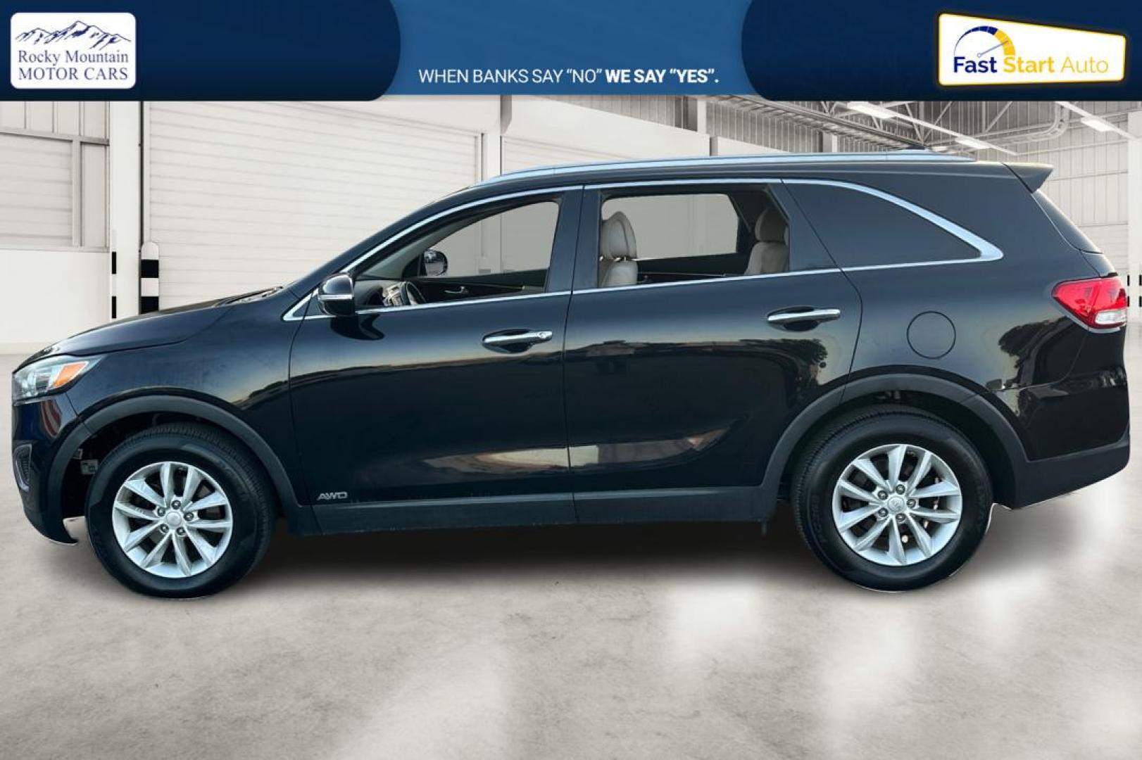 2016 Black Kia Sorento LX AWD (5XYPGDA38GG) with an 2.4L L4 DOHC 16V engine, 6-Speed Automatic transmission, located at 767 S State Road, Pleasant Grove, UT, 84062, (801) 785-1058, 40.354839, -111.736687 - Photo#6