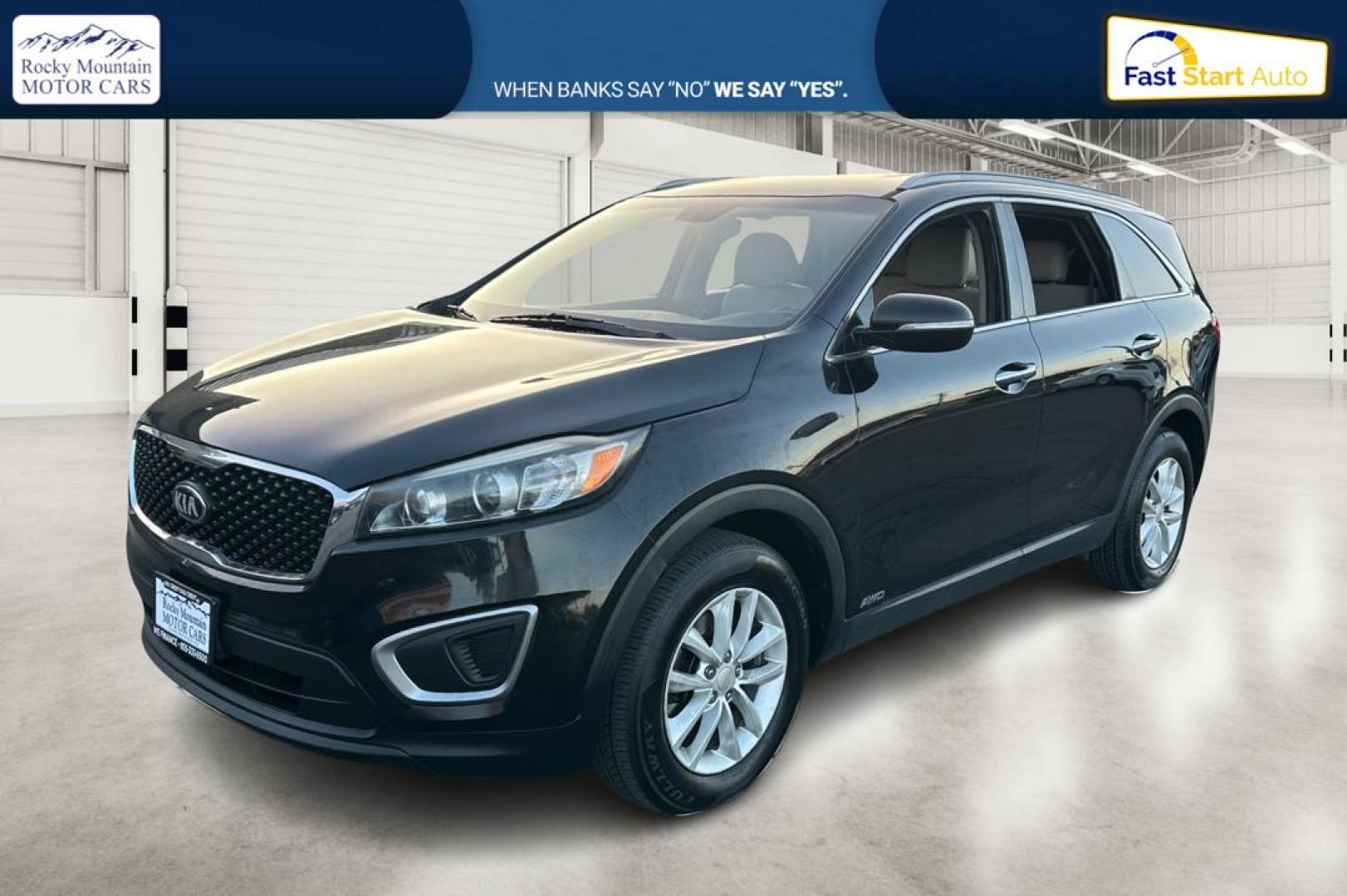 2016 Black Kia Sorento LX AWD (5XYPGDA38GG) with an 2.4L L4 DOHC 16V engine, 6-Speed Automatic transmission, located at 767 S State Road, Pleasant Grove, UT, 84062, (801) 785-1058, 40.354839, -111.736687 - Photo#8