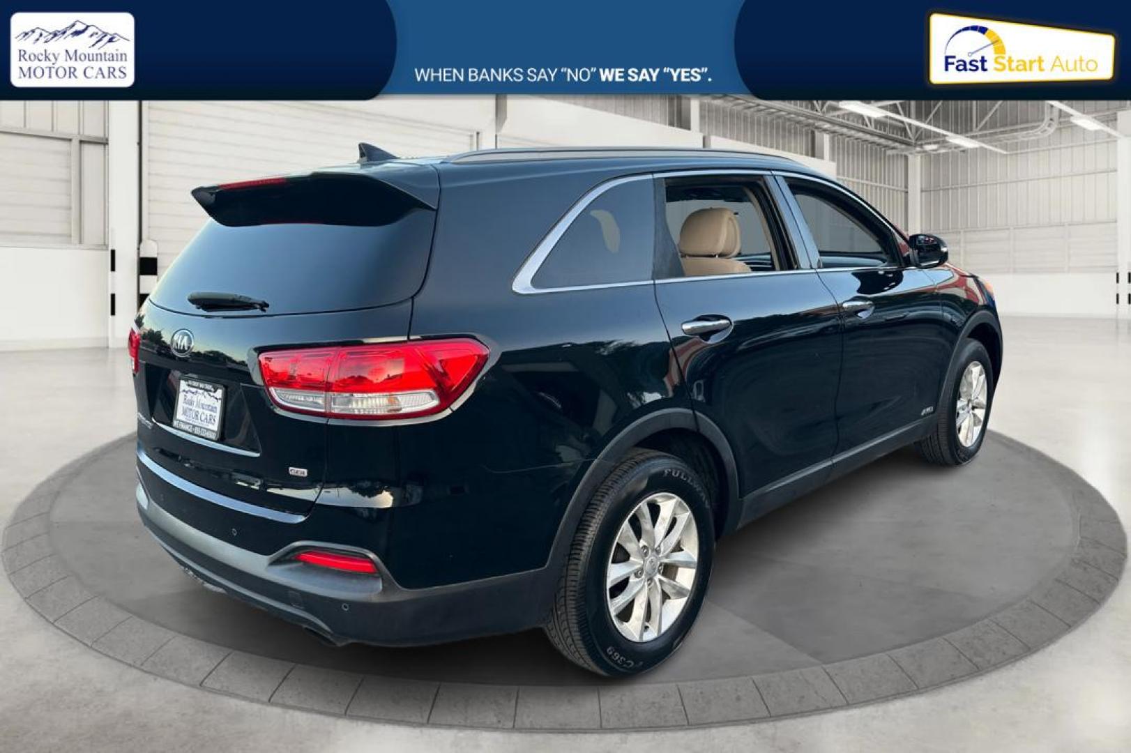 2016 Black Kia Sorento LX AWD (5XYPGDA38GG) with an 2.4L L4 DOHC 16V engine, 6-Speed Automatic transmission, located at 767 S State Road, Pleasant Grove, UT, 84062, (801) 785-1058, 40.354839, -111.736687 - Photo#2