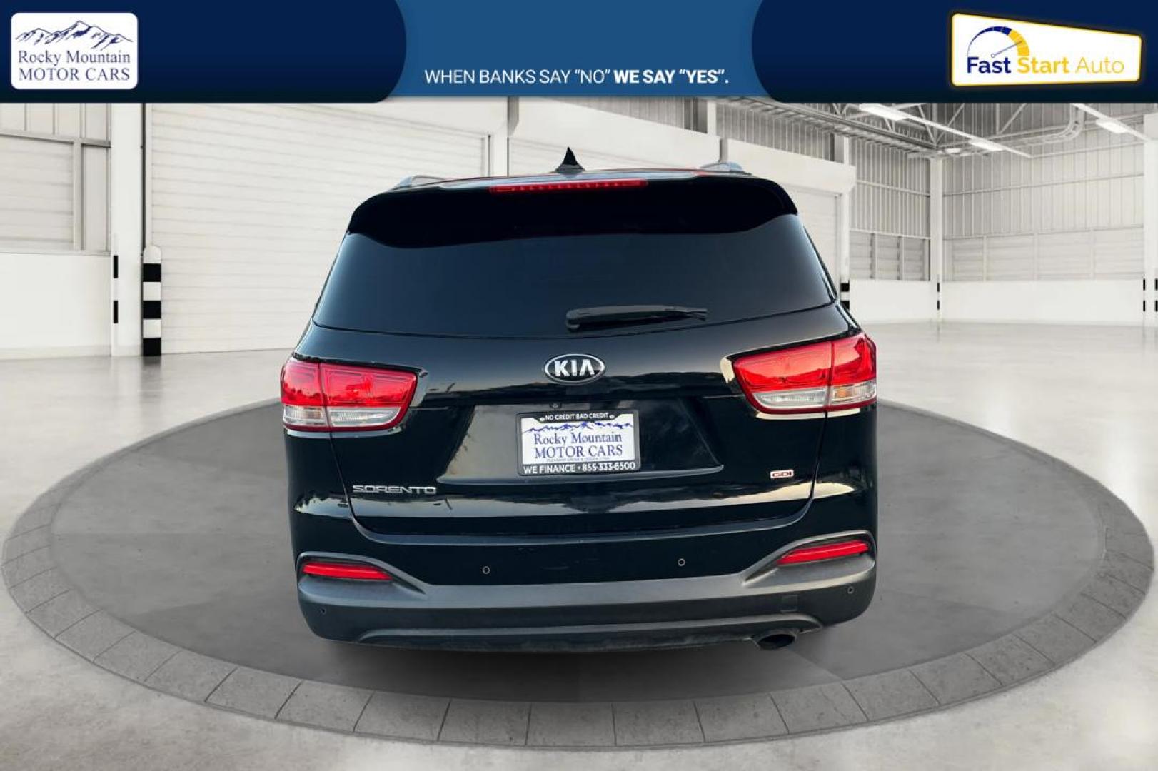 2016 Black Kia Sorento LX AWD (5XYPGDA38GG) with an 2.4L L4 DOHC 16V engine, 6-Speed Automatic transmission, located at 767 S State Road, Pleasant Grove, UT, 84062, (801) 785-1058, 40.354839, -111.736687 - Photo#3