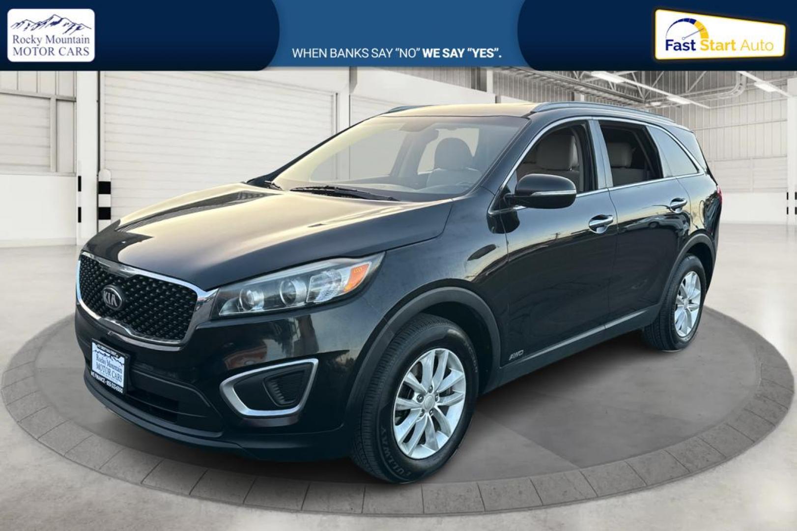 2016 Black Kia Sorento LX AWD (5XYPGDA38GG) with an 2.4L L4 DOHC 16V engine, 6-Speed Automatic transmission, located at 767 S State Road, Pleasant Grove, UT, 84062, (801) 785-1058, 40.354839, -111.736687 - Photo#6