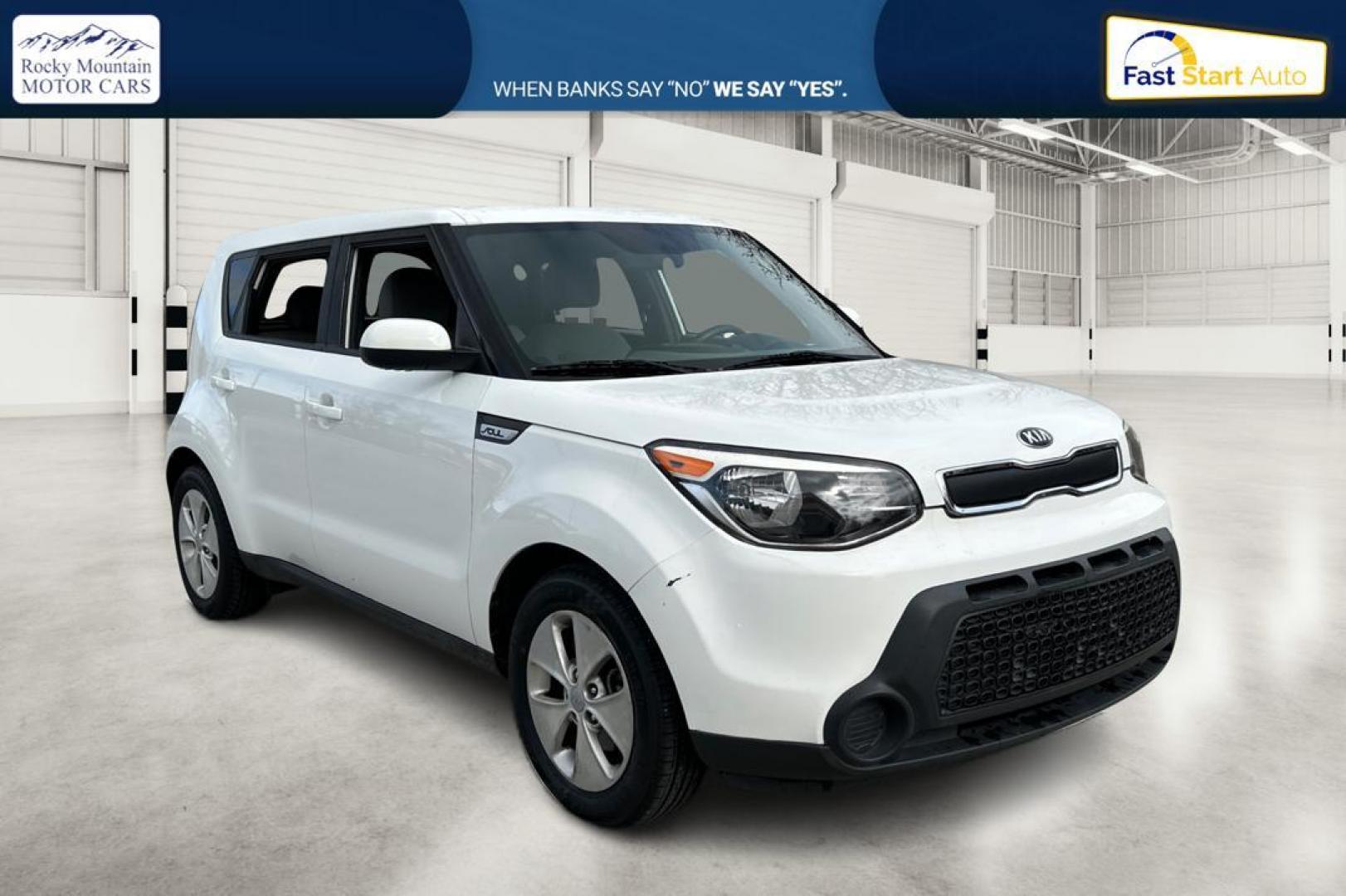 2016 White Kia Soul Base 6A (KNDJN2A21G7) with an 1.6L L4 DOHC 16V engine, 6A transmission, located at 7755 State Street, Midvale, UT, 84047, (801) 753-9063, 40.610329, -111.892159 - Photo#0
