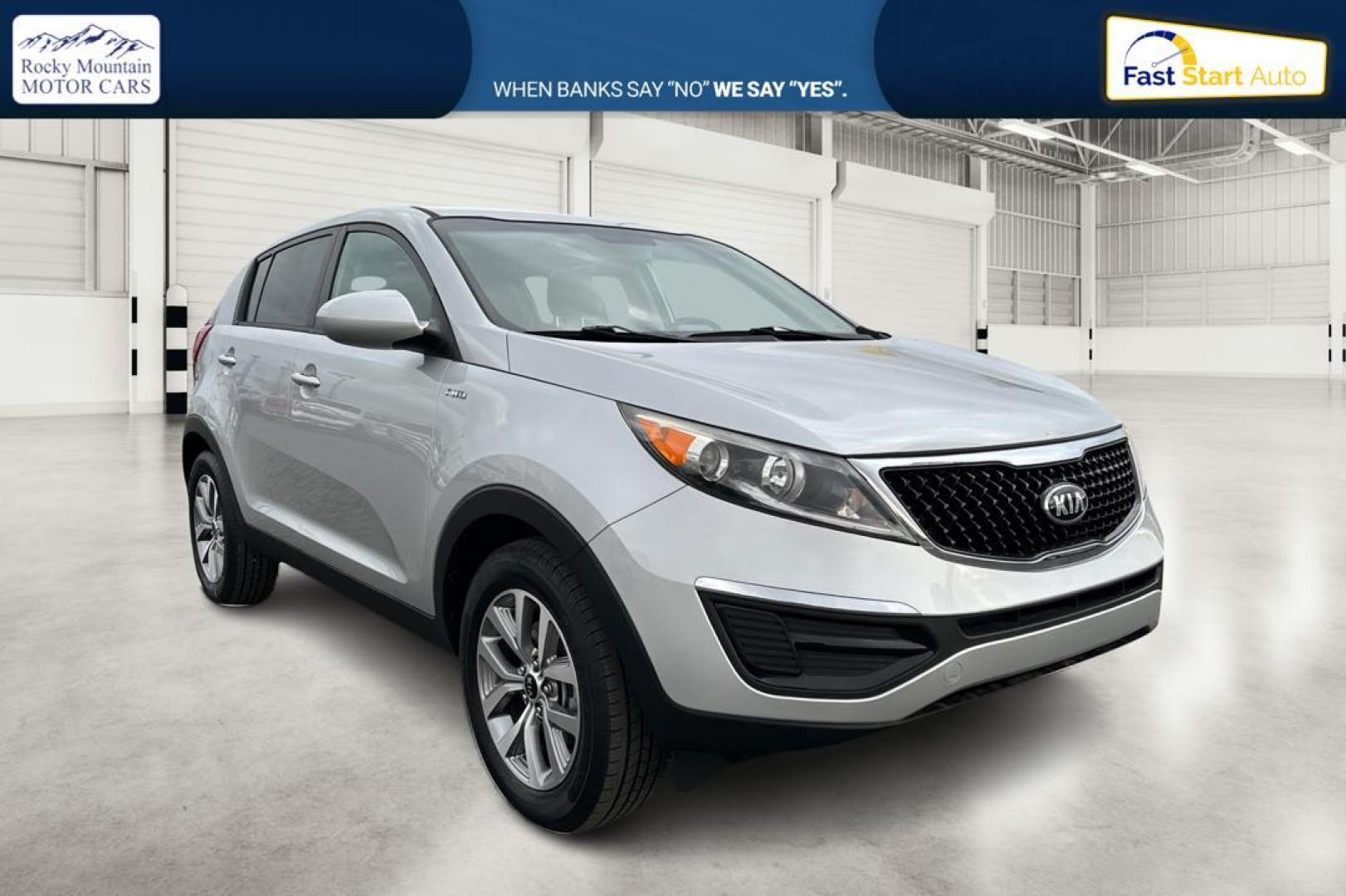 2016 Silver Kia Sportage LX AWD (KNDPBCAC1G7) with an 2.4L V6 DOHC 24V engine, 6-Speed Automatic transmission, located at 7755 State Street, Midvale, UT, 84047, (801) 753-9063, 40.610329, -111.892159 - Photo#0