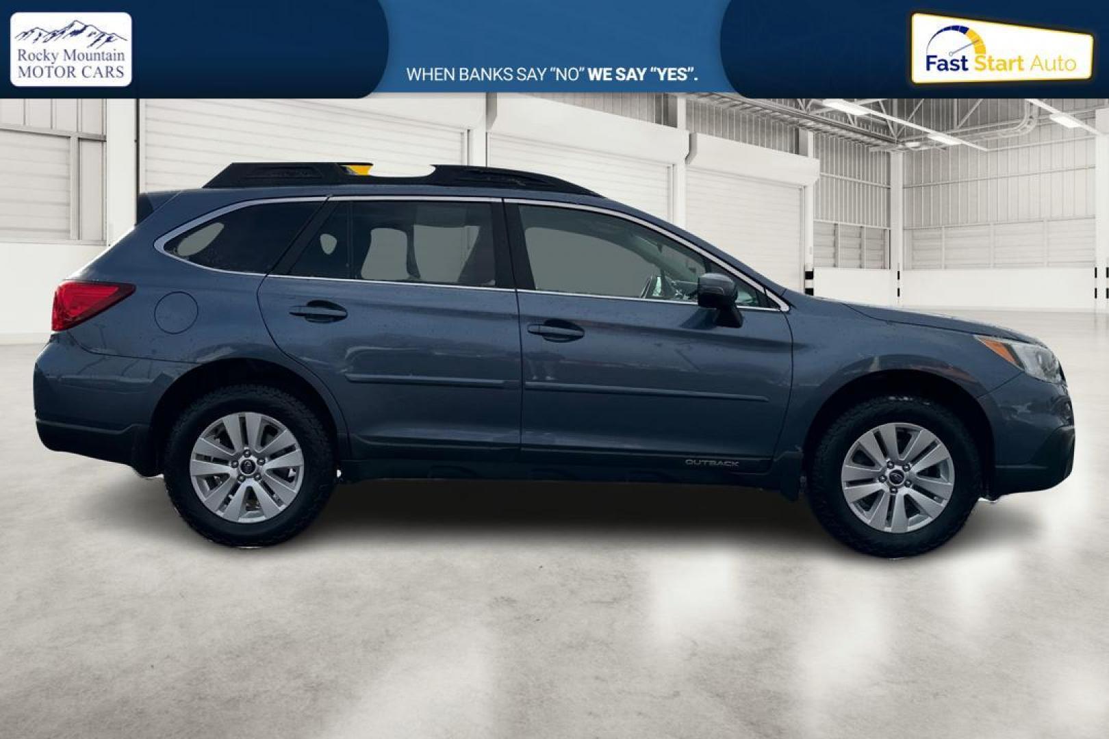 2016 Blue Subaru Outback 2.5i Premium (4S4BSBFC7G3) with an 2.5L H4 DOHC 16V engine, CVT transmission, located at 344 S Washington Blvd, Ogden, UT, 84404, (801) 399-1799, 41.255482, -111.970848 - Photo#1