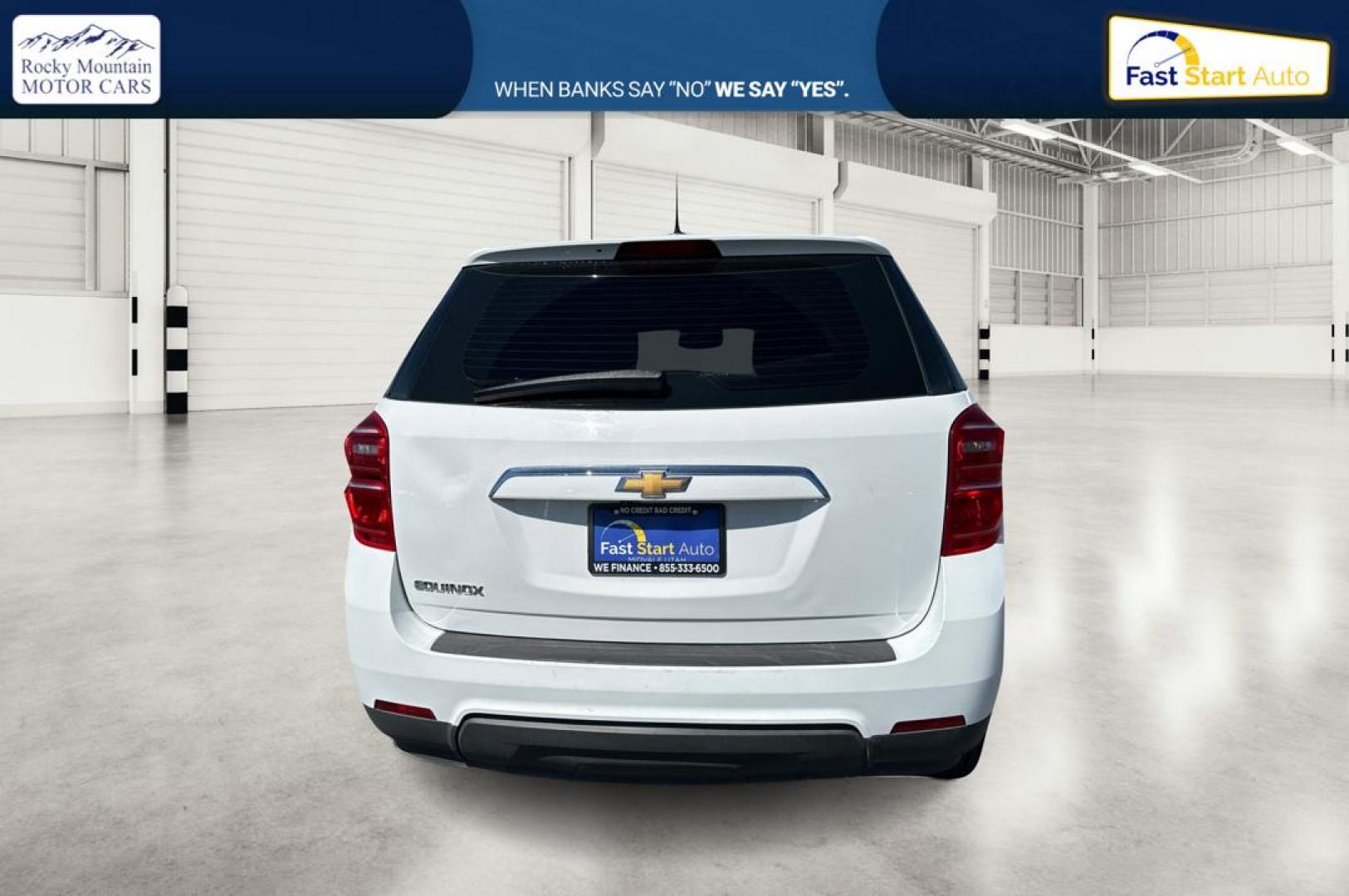 2017 White Chevrolet Equinox LS 2WD (2GNALBEK5H6) with an 2.4L L4 DOHC 16V FFV engine, 6A transmission, located at 7755 State Street, Midvale, UT, 84047, (801) 753-9063, 40.610329, -111.892159 - Photo#4