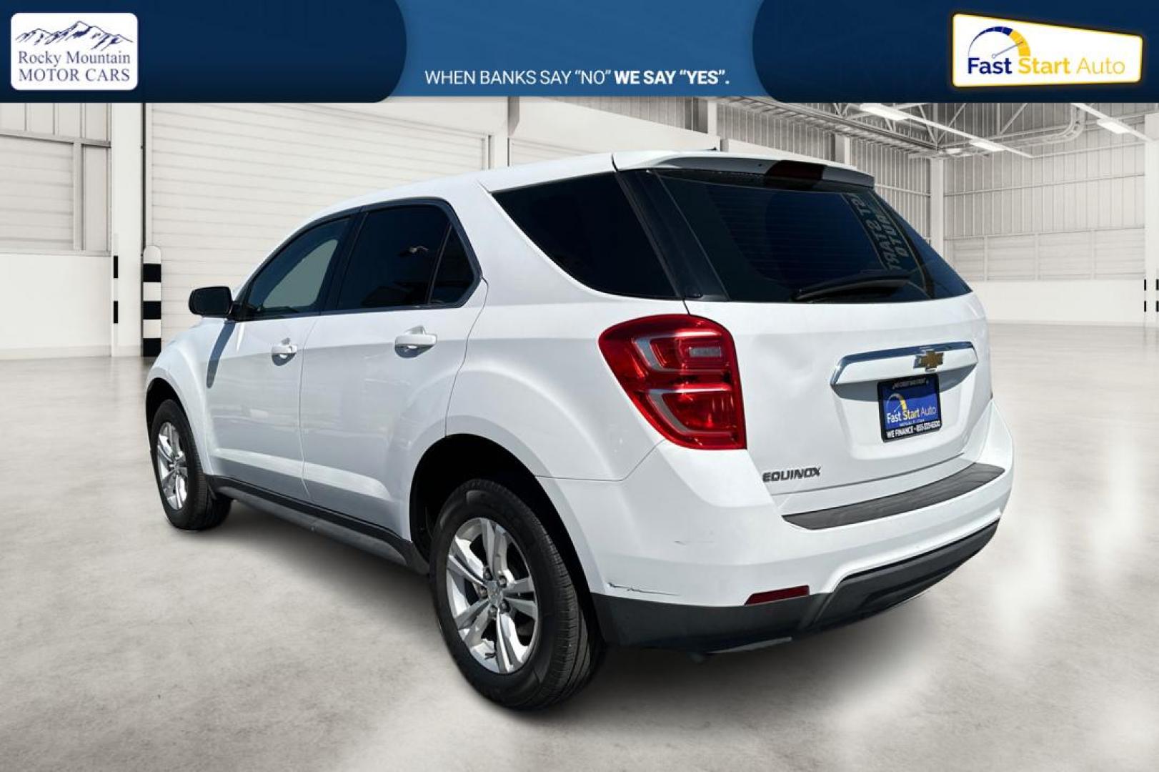 2017 White Chevrolet Equinox LS 2WD (2GNALBEK5H6) with an 2.4L L4 DOHC 16V FFV engine, 6A transmission, located at 7755 State Street, Midvale, UT, 84047, (801) 753-9063, 40.610329, -111.892159 - Photo#5