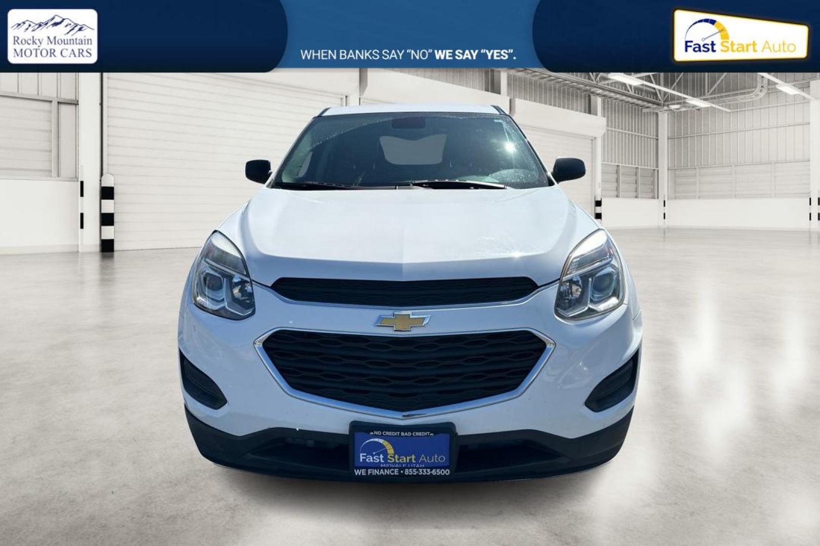 2017 White Chevrolet Equinox LS 2WD (2GNALBEK5H6) with an 2.4L L4 DOHC 16V FFV engine, 6A transmission, located at 7755 State Street, Midvale, UT, 84047, (801) 753-9063, 40.610329, -111.892159 - Photo#9