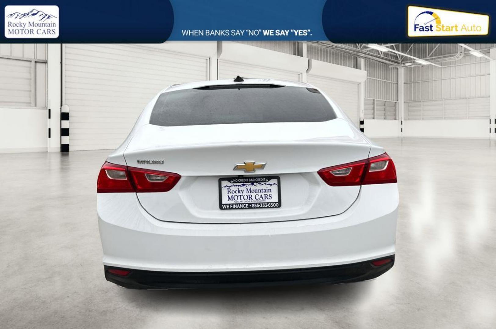 2017 White Chevrolet Malibu LS (1G1ZB5ST5HF) with an 1.5L L4 DOHC 16V engine, 6A transmission, located at 7755 State Street, Midvale, UT, 84047, (801) 753-9063, 40.610329, -111.892159 - Photo#4