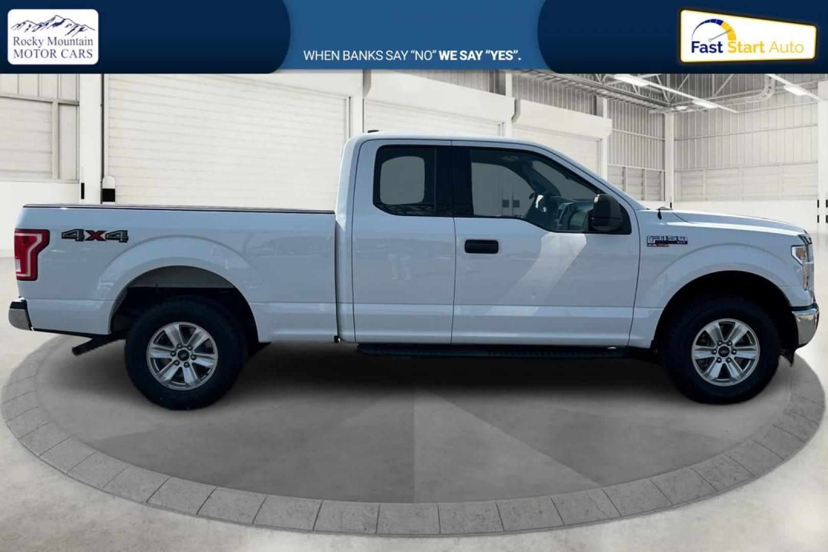 2017 White Ford F-150 Lariat SuperCab 8-ft. 4WD (1FTFX1EFXHF) with an 5.0L V8 engine, 6A transmission, located at 767 S State Road, Pleasant Grove, UT, 84062, (801) 785-1058, 40.354839, -111.736687 - Photo#1