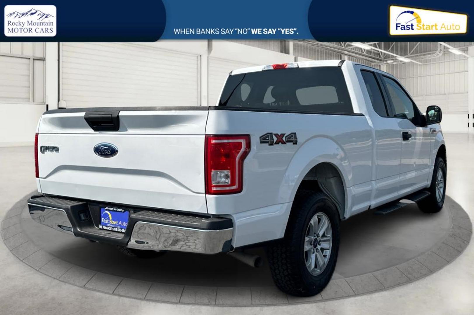 2017 White Ford F-150 Lariat SuperCab 8-ft. 4WD (1FTFX1EFXHF) with an 5.0L V8 engine, 6A transmission, located at 767 S State Road, Pleasant Grove, UT, 84062, (801) 785-1058, 40.354839, -111.736687 - Photo#2
