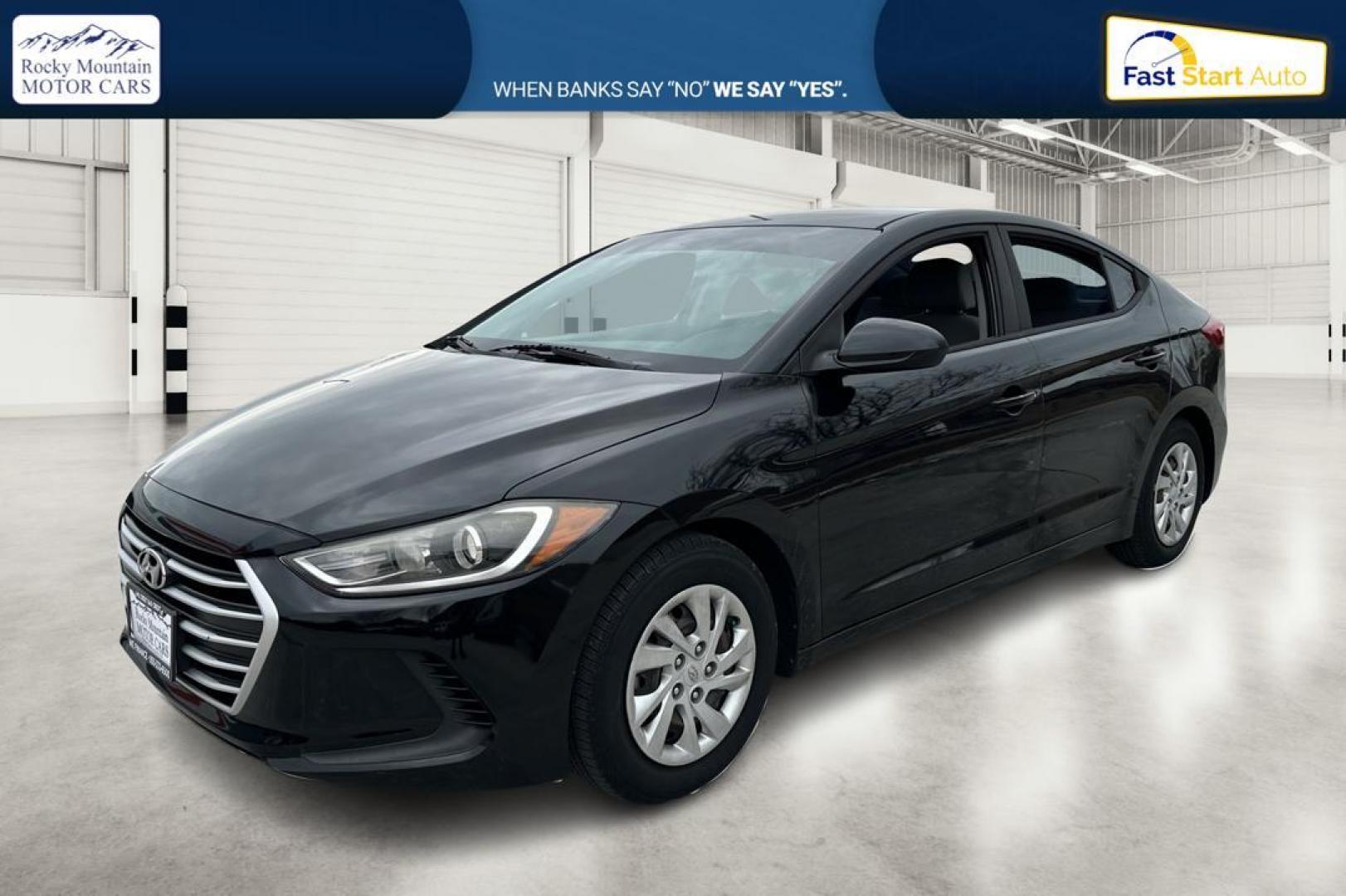 2017 Black Hyundai Elantra SE 6AT (KMHD74LF5HU) with an 1.8L L4 DOHC 16V engine, 6A transmission, located at 7755 State Street, Midvale, UT, 84047, (801) 753-9063, 40.610329, -111.892159 - Photo#8