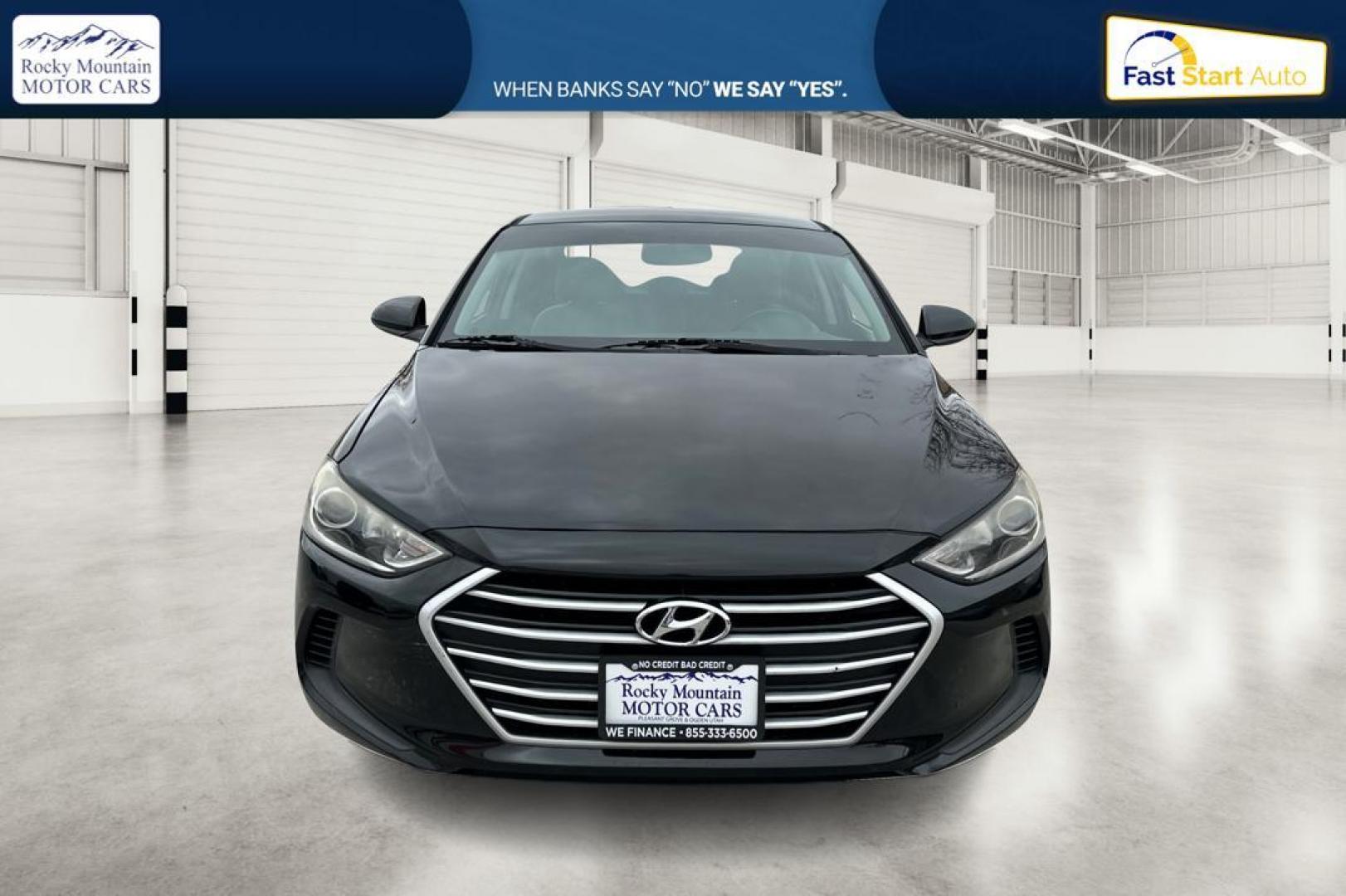 2017 Black Hyundai Elantra SE 6AT (KMHD74LF5HU) with an 1.8L L4 DOHC 16V engine, 6A transmission, located at 7755 State Street, Midvale, UT, 84047, (801) 753-9063, 40.610329, -111.892159 - Photo#9