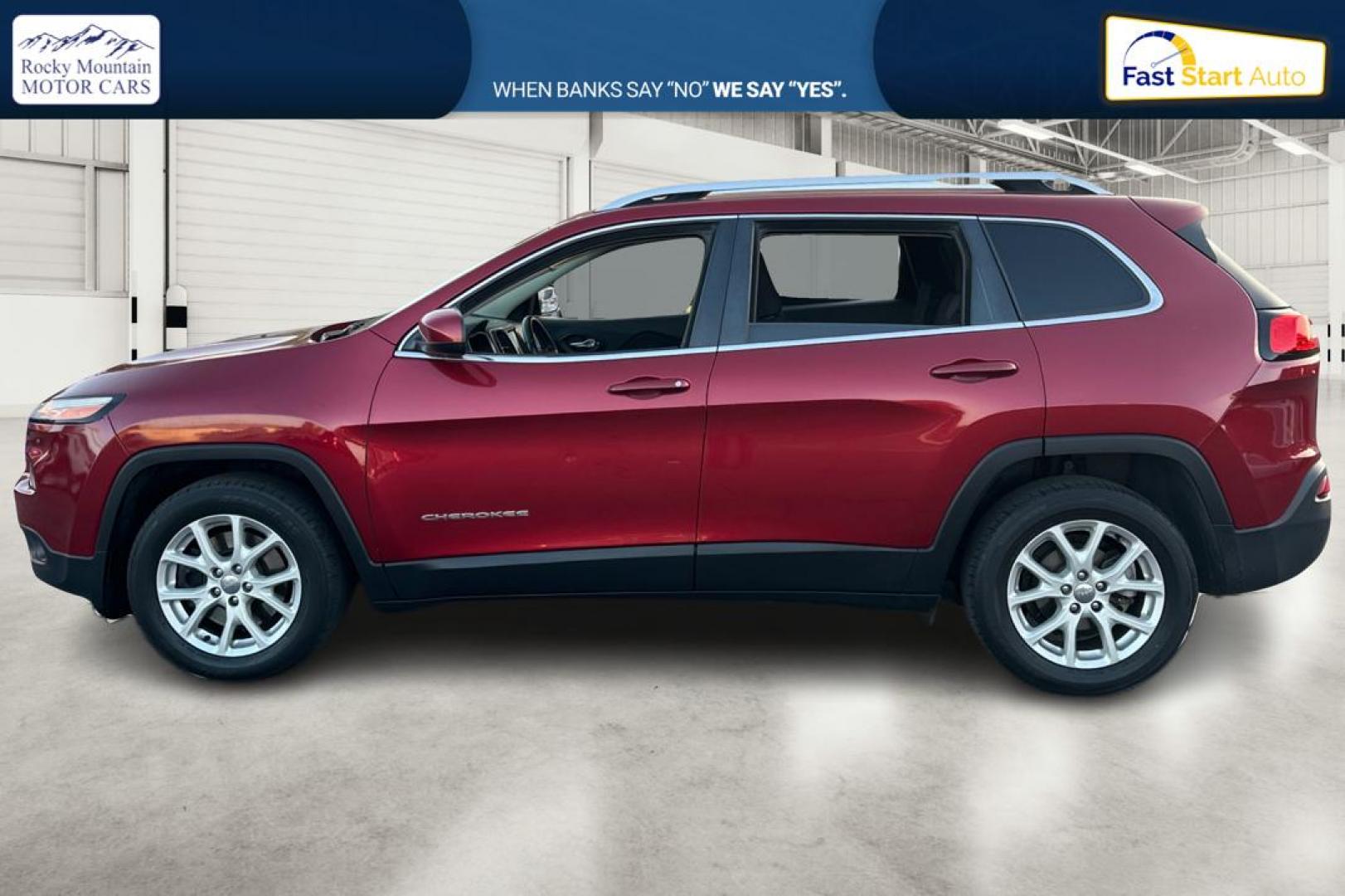 2017 Red Jeep Cherokee Latitude FWD (1C4PJLCB0HD) with an 2.4L L4 DOHC 16V engine, 9A transmission, located at 767 S State Road, Pleasant Grove, UT, 84062, (801) 785-1058, 40.354839, -111.736687 - Photo#6