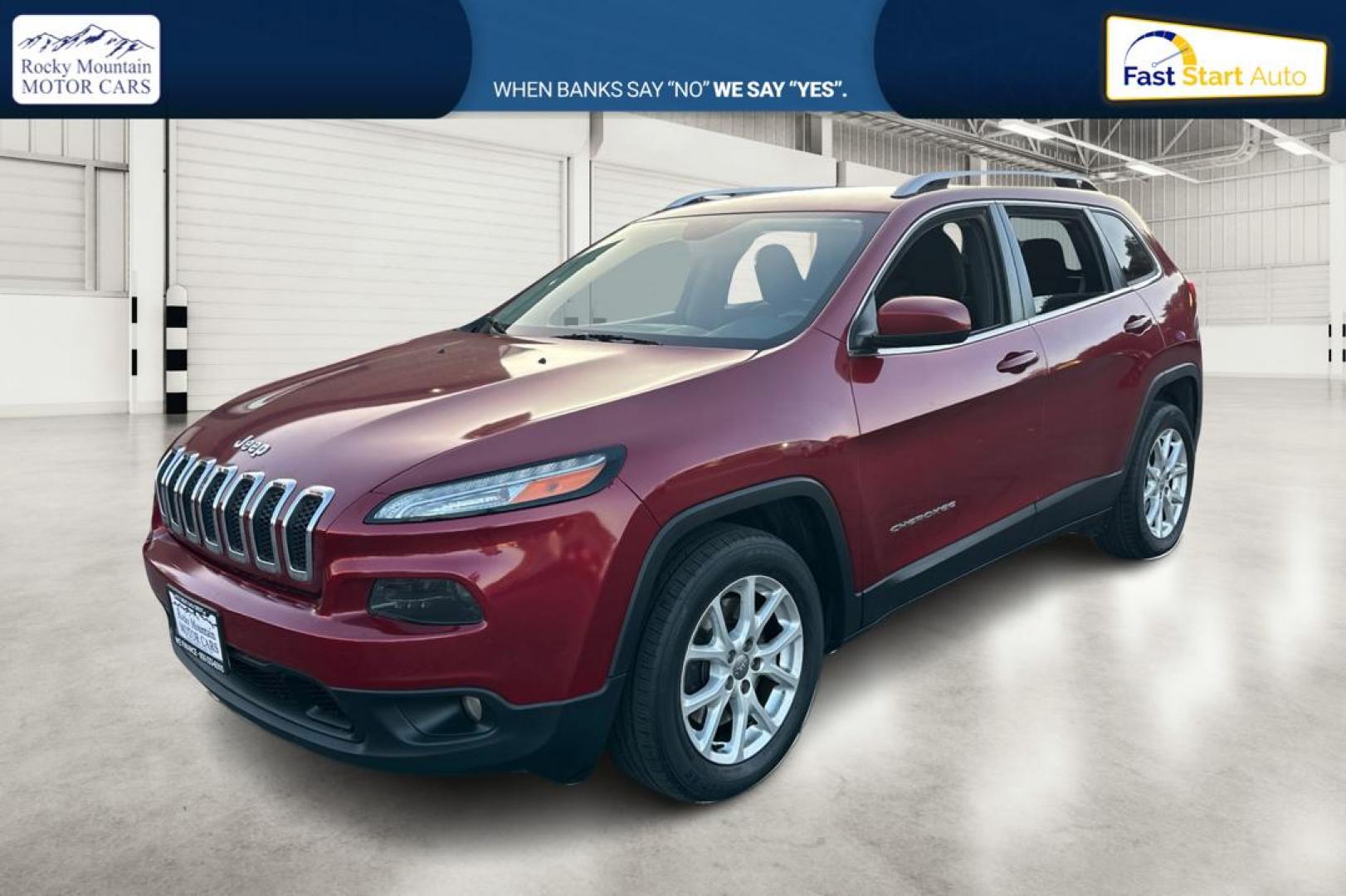 2017 Red Jeep Cherokee Latitude FWD (1C4PJLCB0HD) with an 2.4L L4 DOHC 16V engine, 9A transmission, located at 767 S State Road, Pleasant Grove, UT, 84062, (801) 785-1058, 40.354839, -111.736687 - Photo#8