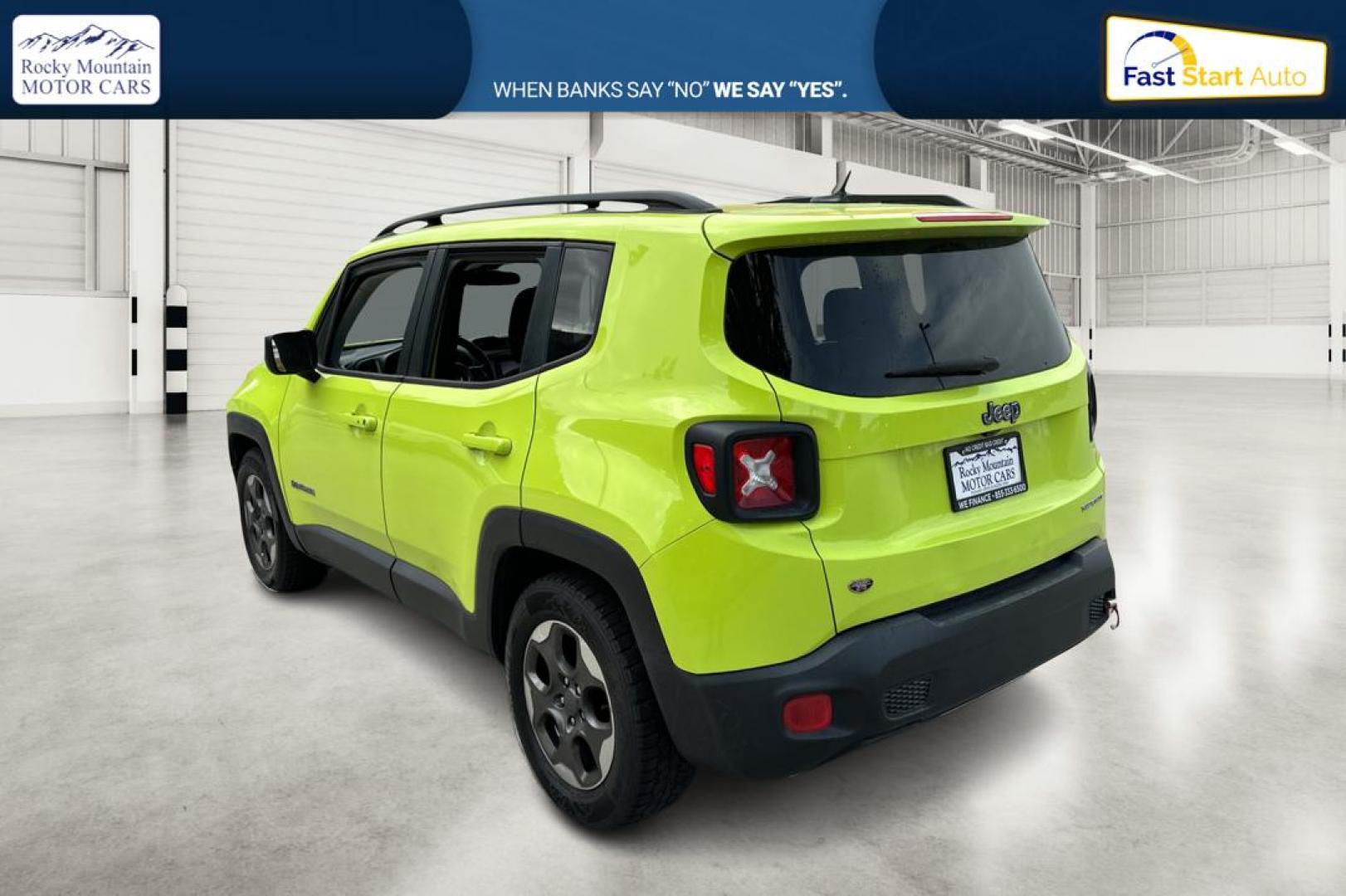 2017 Green Jeep Renegade Sport FWD (ZACCJAAB3HP) with an 2.4L L4 DOHC 16V engine, 6M transmission, located at 7755 State Street, Midvale, UT, 84047, (801) 753-9063, 40.610329, -111.892159 - Photo#5