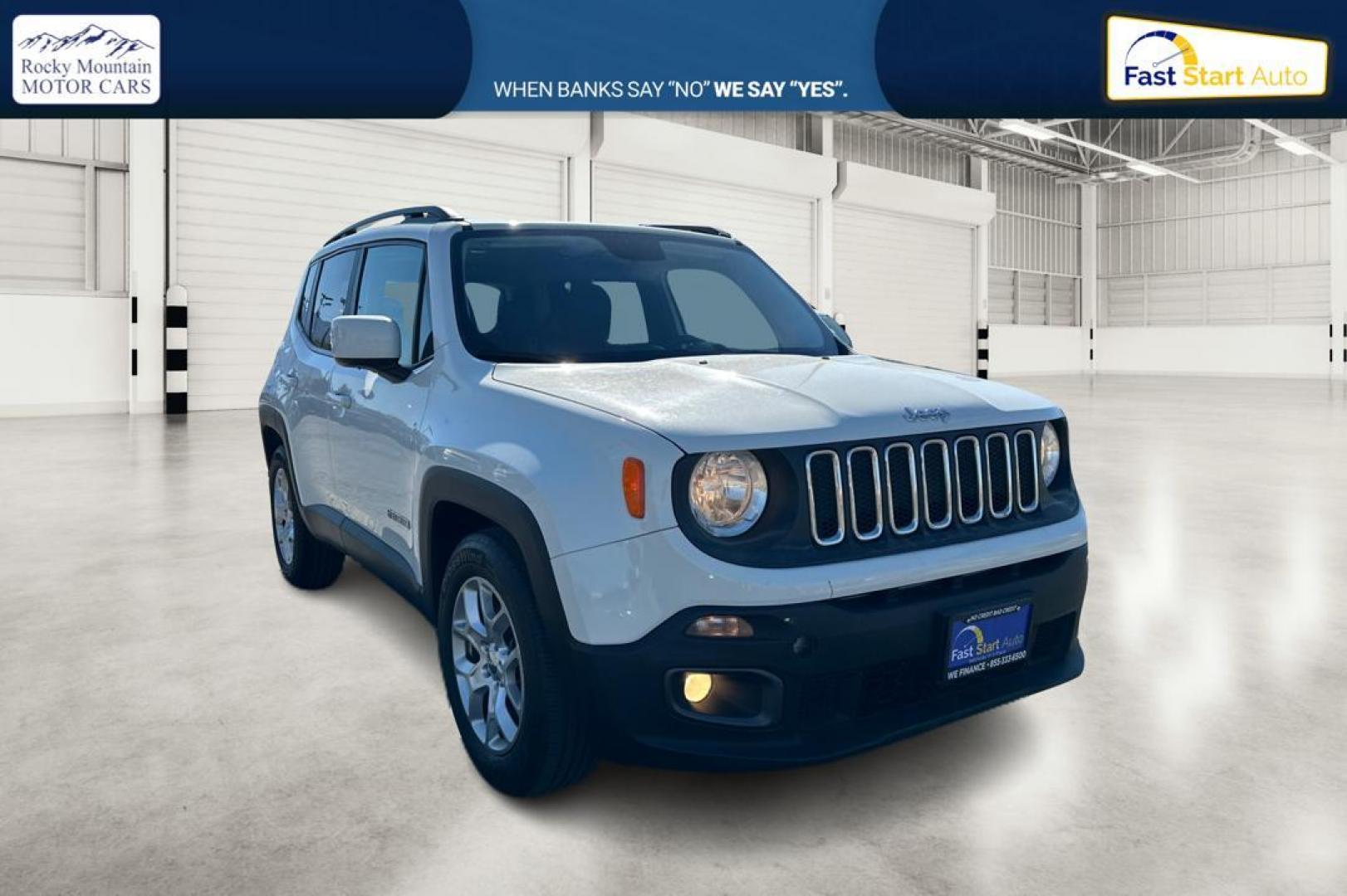 2017 White Jeep Renegade Latitude FWD (ZACCJABBXHP) with an 2.4L L4 DOHC 16V engine, 6M transmission, located at 7755 State Street, Midvale, UT, 84047, (801) 753-9063, 40.610329, -111.892159 - Photo#0