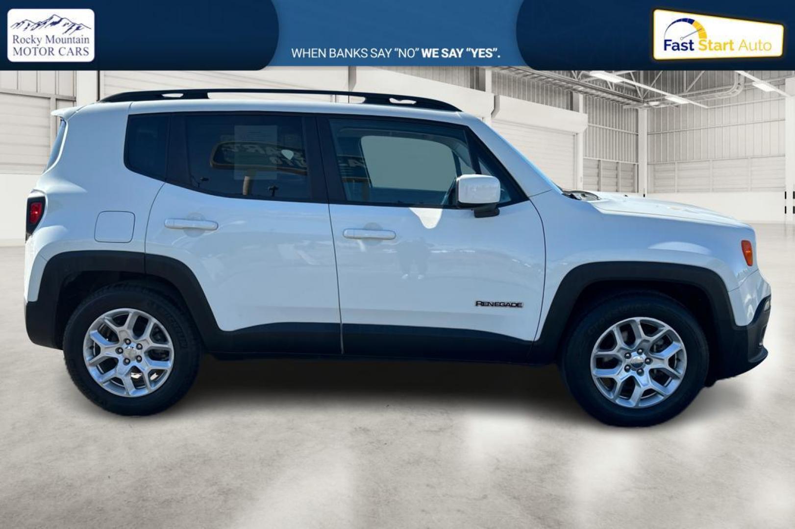 2017 White Jeep Renegade Latitude FWD (ZACCJABBXHP) with an 2.4L L4 DOHC 16V engine, 6M transmission, located at 7755 State Street, Midvale, UT, 84047, (801) 753-9063, 40.610329, -111.892159 - Photo#1