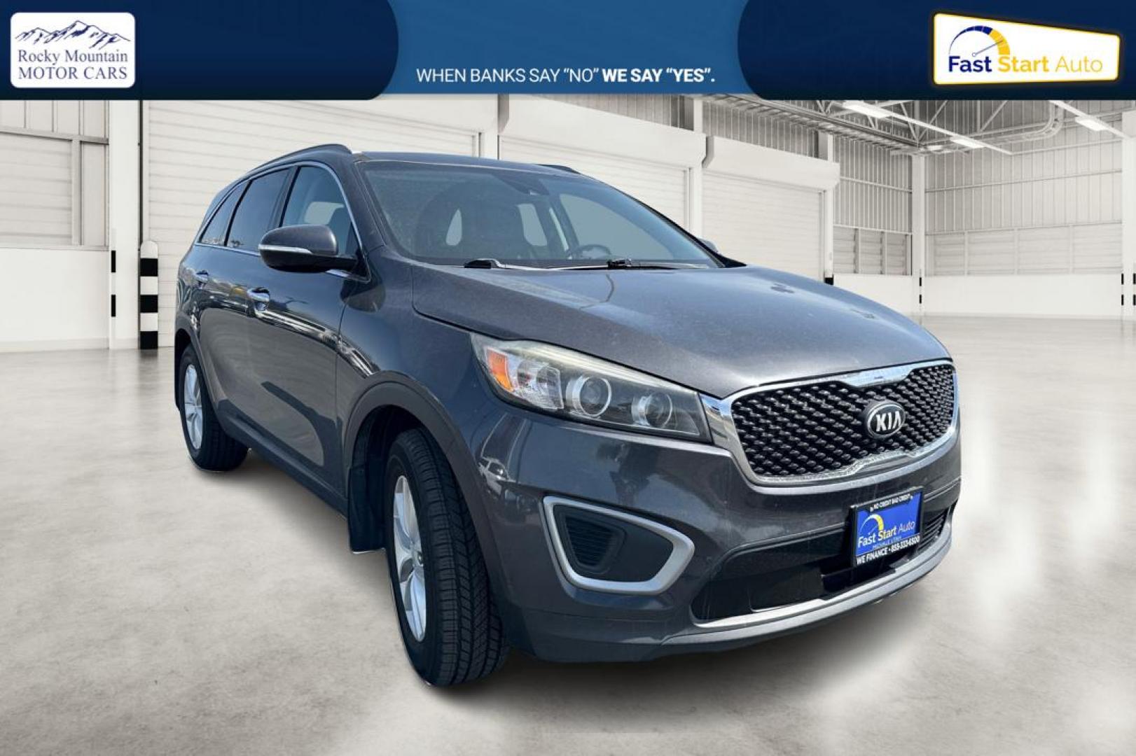 2017 Gray Kia Sorento L 2WD (5XYPG4A34HG) with an 2.4L L4 DOHC 16V engine, 6A transmission, located at 7755 State Street, Midvale, UT, 84047, (801) 753-9063, 40.610329, -111.892159 - Photo#0