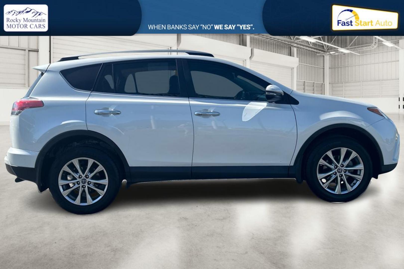 2017 White Toyota RAV4 Limited FWD (2T3YFREV5HW) with an 2.5L L4 DOHC 16V engine, 6A transmission, located at 7755 State Street, Midvale, UT, 84047, (801) 753-9063, 40.610329, -111.892159 - Photo#1