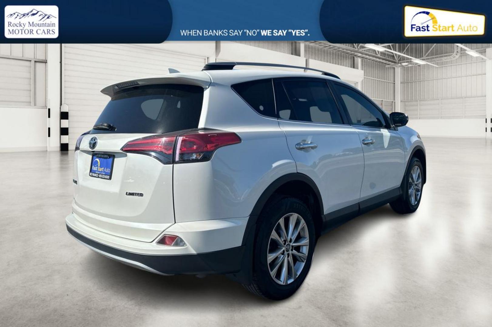 2017 White Toyota RAV4 Limited FWD (2T3YFREV5HW) with an 2.5L L4 DOHC 16V engine, 6A transmission, located at 7755 State Street, Midvale, UT, 84047, (801) 753-9063, 40.610329, -111.892159 - Photo#2