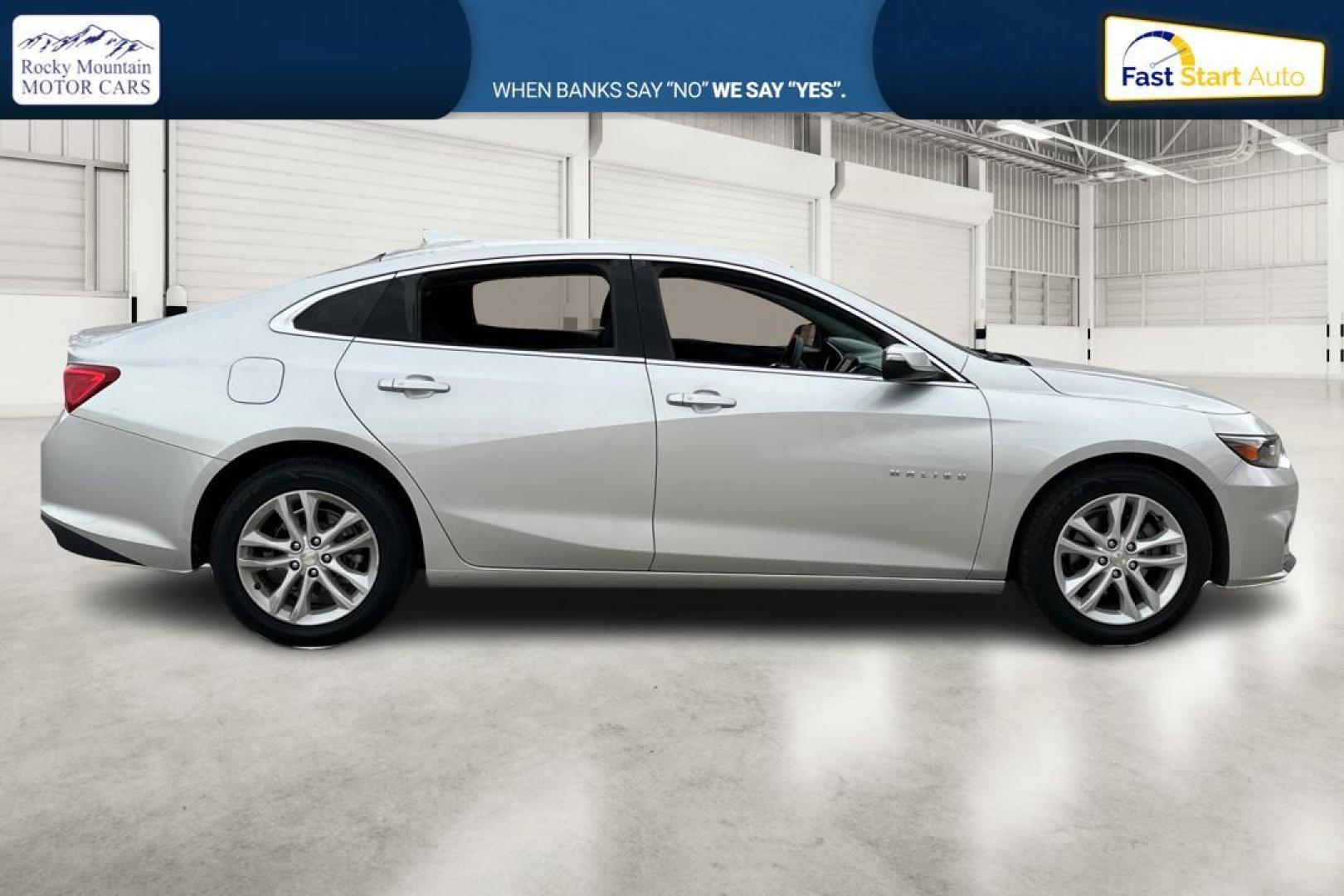 2018 Silver Chevrolet Malibu LT (1G1ZD5ST9JF) with an 1.5L L4 DOHC 16V engine, 6A transmission, located at 7755 State Street, Midvale, UT, 84047, (801) 753-9063, 40.610329, -111.892159 - Photo#1