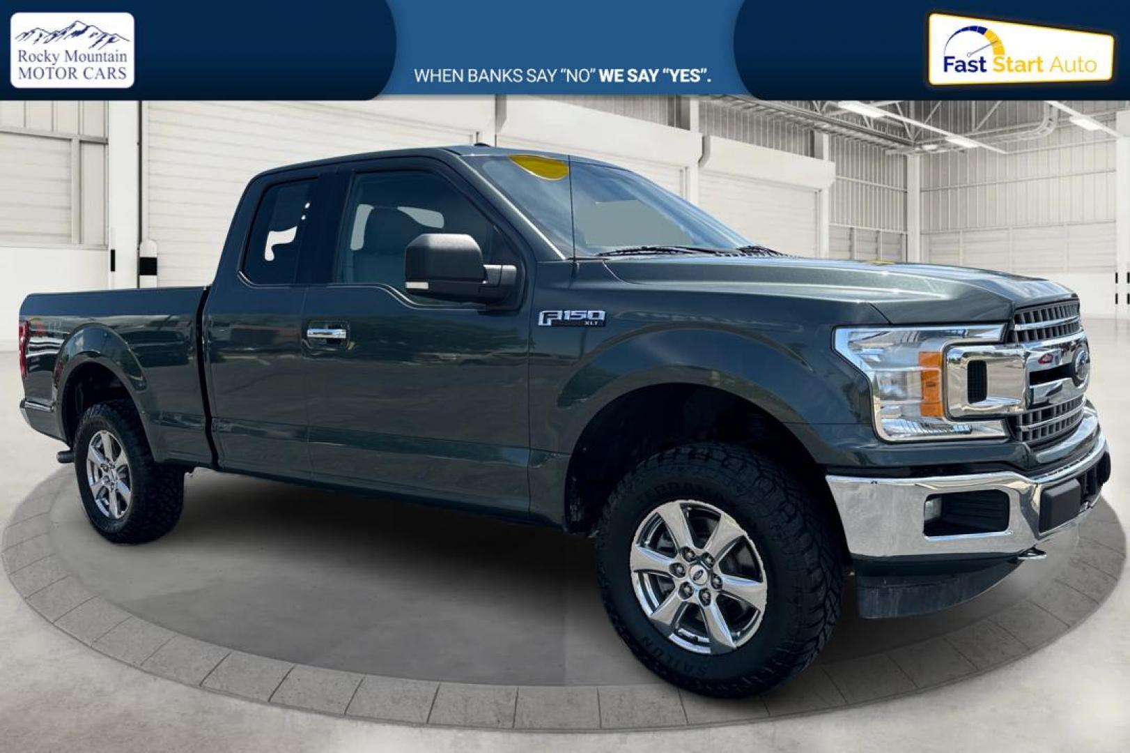 2018 Gray Ford F-150 Lariat SuperCab 6.5-ft. 4WD (1FTFX1EG8JK) with an 3.5L V6 DOHC 24V engine, 6A transmission, located at 767 S State Road, Pleasant Grove, UT, 84062, (801) 785-1058, 40.354839, -111.736687 - Photo#0