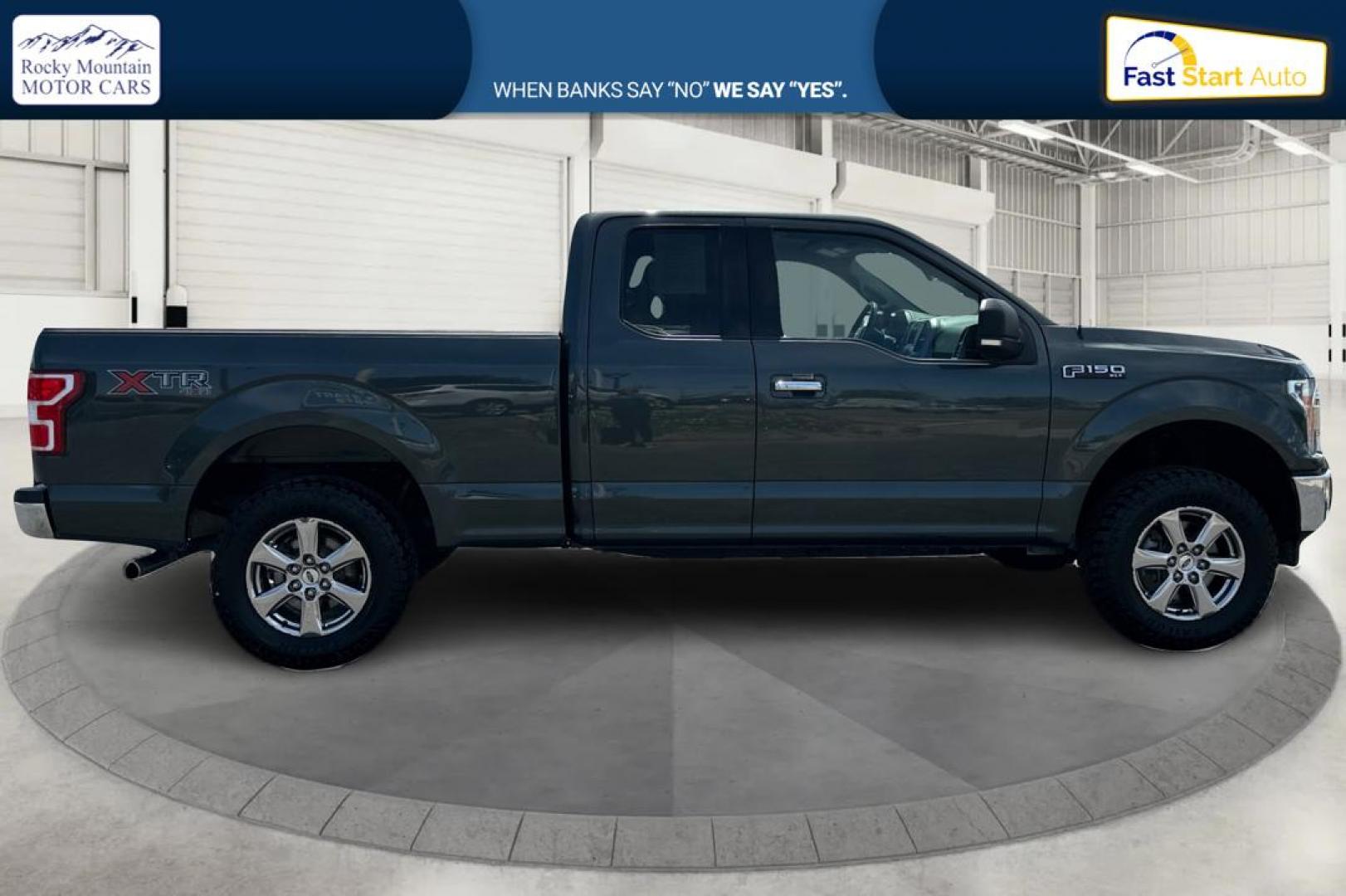 2018 Gray Ford F-150 Lariat SuperCab 6.5-ft. 4WD (1FTFX1EG8JK) with an 3.5L V6 DOHC 24V engine, 6A transmission, located at 767 S State Road, Pleasant Grove, UT, 84062, (801) 785-1058, 40.354839, -111.736687 - Photo#1