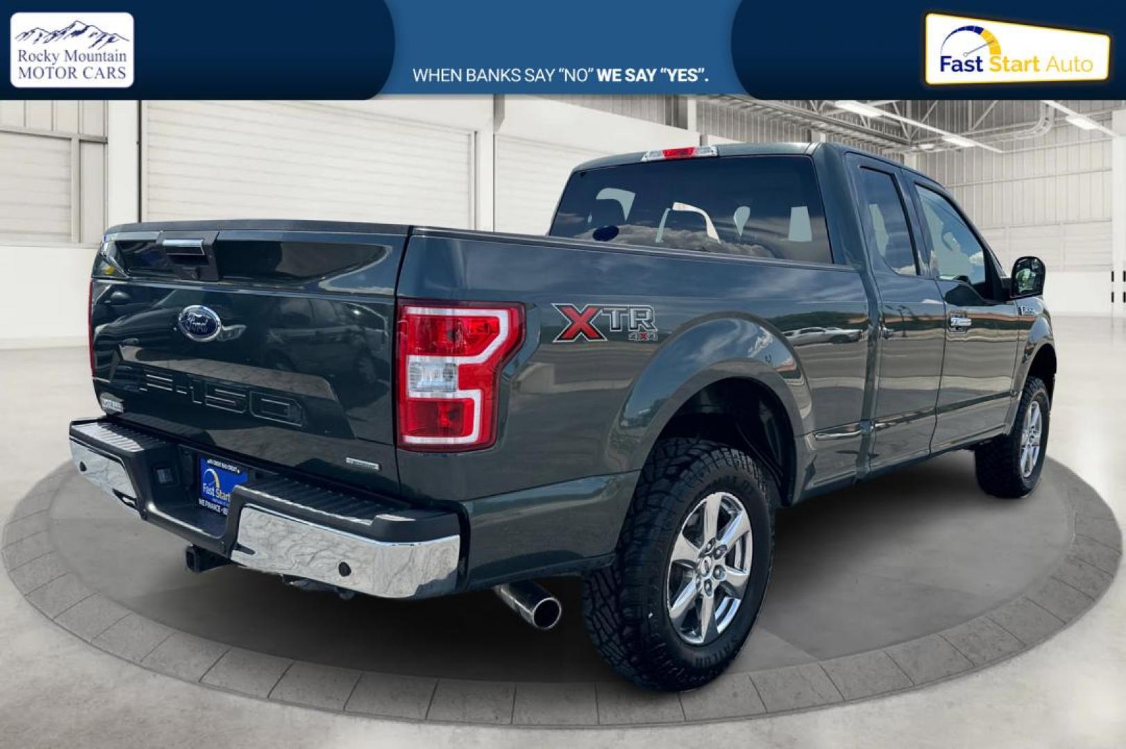 2018 Gray Ford F-150 Lariat SuperCab 6.5-ft. 4WD (1FTFX1EG8JK) with an 3.5L V6 DOHC 24V engine, 6A transmission, located at 767 S State Road, Pleasant Grove, UT, 84062, (801) 785-1058, 40.354839, -111.736687 - Photo#2
