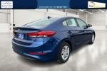2018 Blue Hyundai Elantra SE 6AT (5NPD74LF1JH) with an 1.8L L4 DOHC 16V engine, 6A transmission, located at 7755 State Street, Midvale, UT, 84047, (801) 753-9063, 40.610329, -111.892159 - Photo#2
