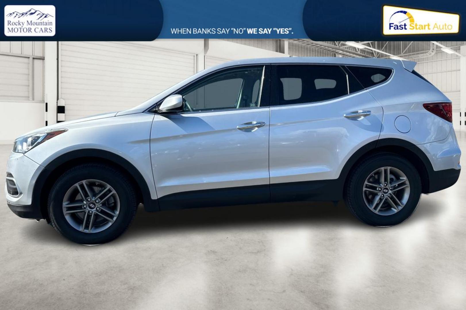 2018 Silver Hyundai Santa Fe Sport 2.4 FWD (5XYZT3LB1JG) with an 2.4L L4 DOHC 16V engine, 6A transmission, located at 7755 State Street, Midvale, UT, 84047, (801) 753-9063, 40.610329, -111.892159 - Photo#6