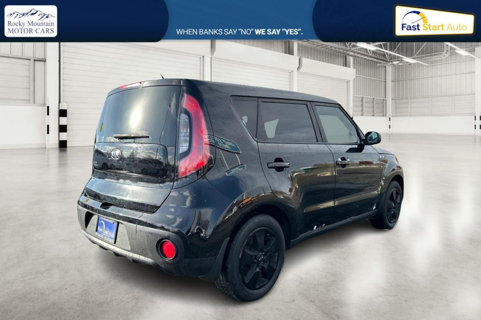 2018 Black Kia Soul Base 6M (KNDJN2A20J7) with an 1.6L L4 DOHC 16V engine, 6M transmission, located at 767 S State Road, Pleasant Grove, UT, 84062, (801) 785-1058, 40.354839, -111.736687 - Photo#2