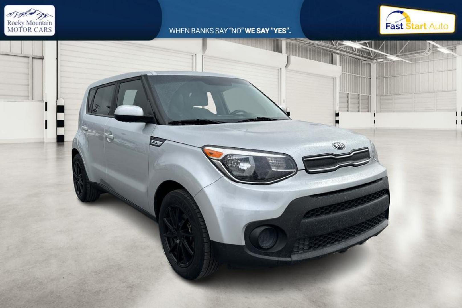 2018 Silver Kia Soul Base 6M (KNDJN2A24J7) with an 1.6L L4 DOHC 16V engine, 6M transmission, located at 7755 State Street, Midvale, UT, 84047, (801) 753-9063, 40.610329, -111.892159 - Photo#0