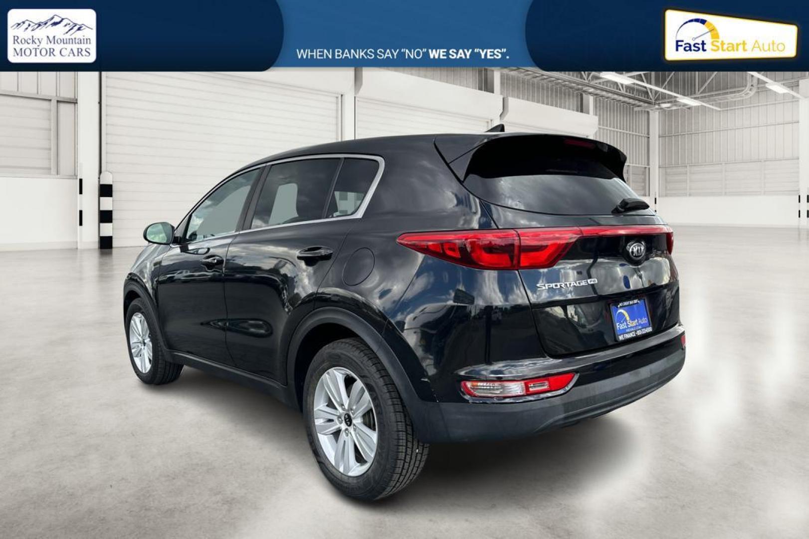 2018 Black Kia Sportage LX FWD (KNDPM3AC4J7) with an 2.4L V6 DOHC 24V engine, 6A transmission, located at 7755 State Street, Midvale, UT, 84047, (801) 753-9063, 40.610329, -111.892159 - Photo#5
