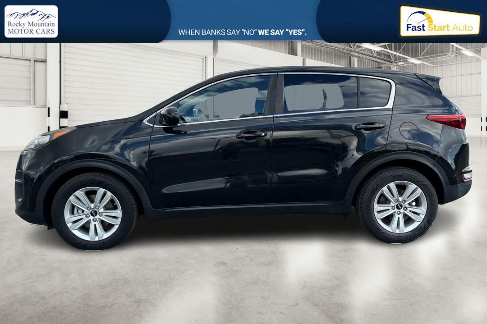 2018 Black Kia Sportage LX FWD (KNDPM3AC4J7) with an 2.4L V6 DOHC 24V engine, 6A transmission, located at 7755 State Street, Midvale, UT, 84047, (801) 753-9063, 40.610329, -111.892159 - Photo#6